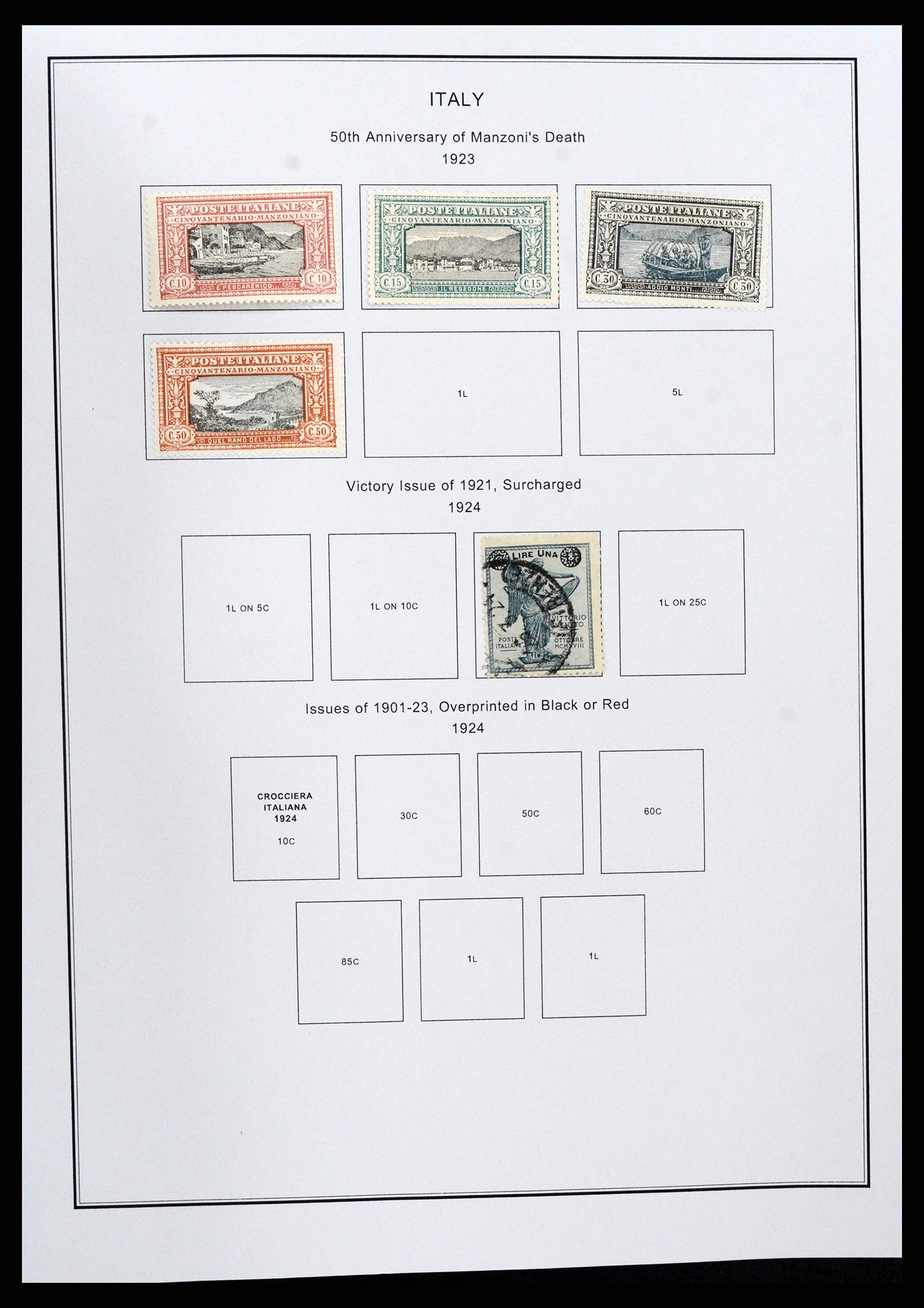 37230 011 - Postzegelverzameling 37230 Italië en gebieden 1862-1990.