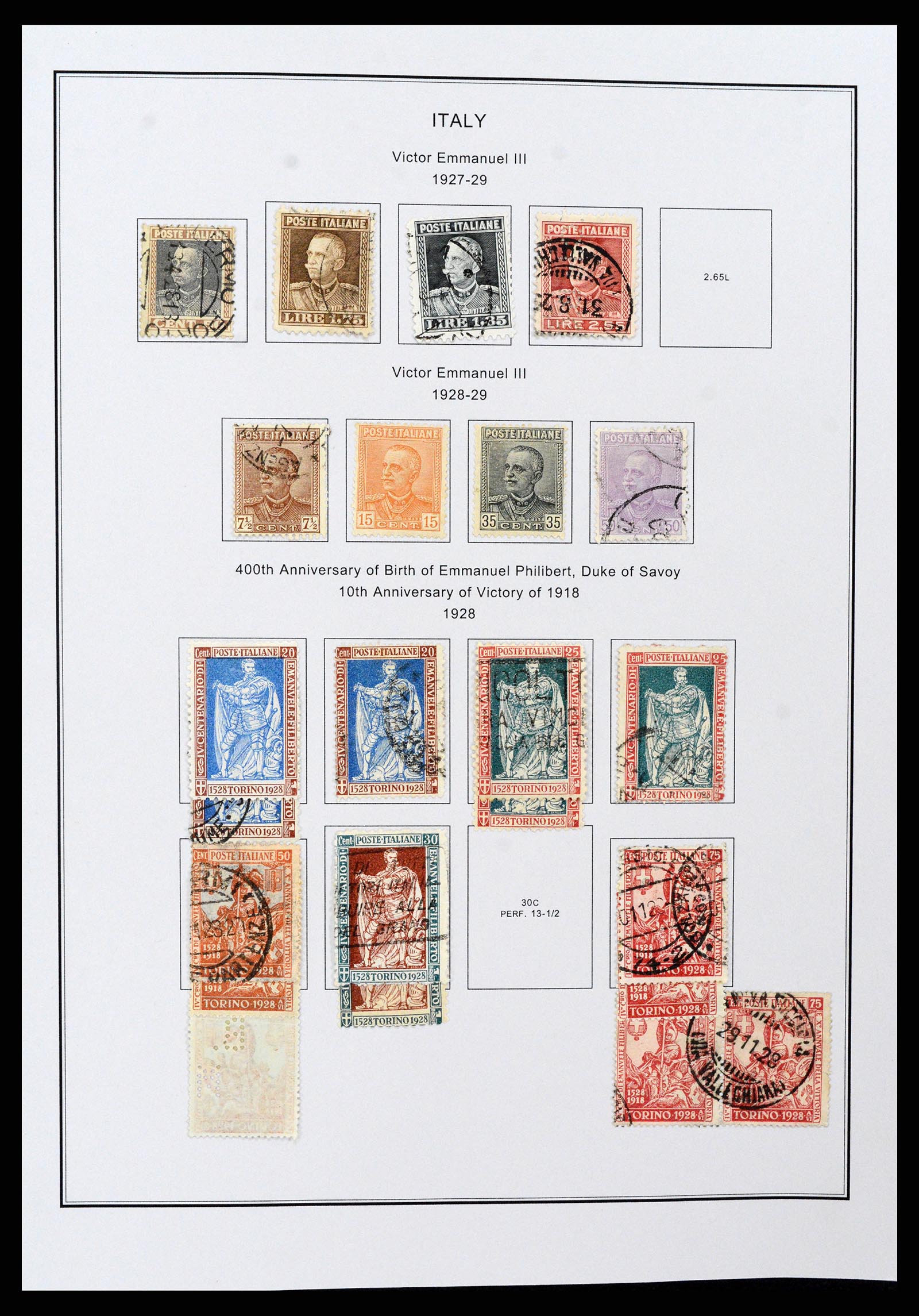 37230 015 - Postzegelverzameling 37230 Italië en gebieden 1862-1990.