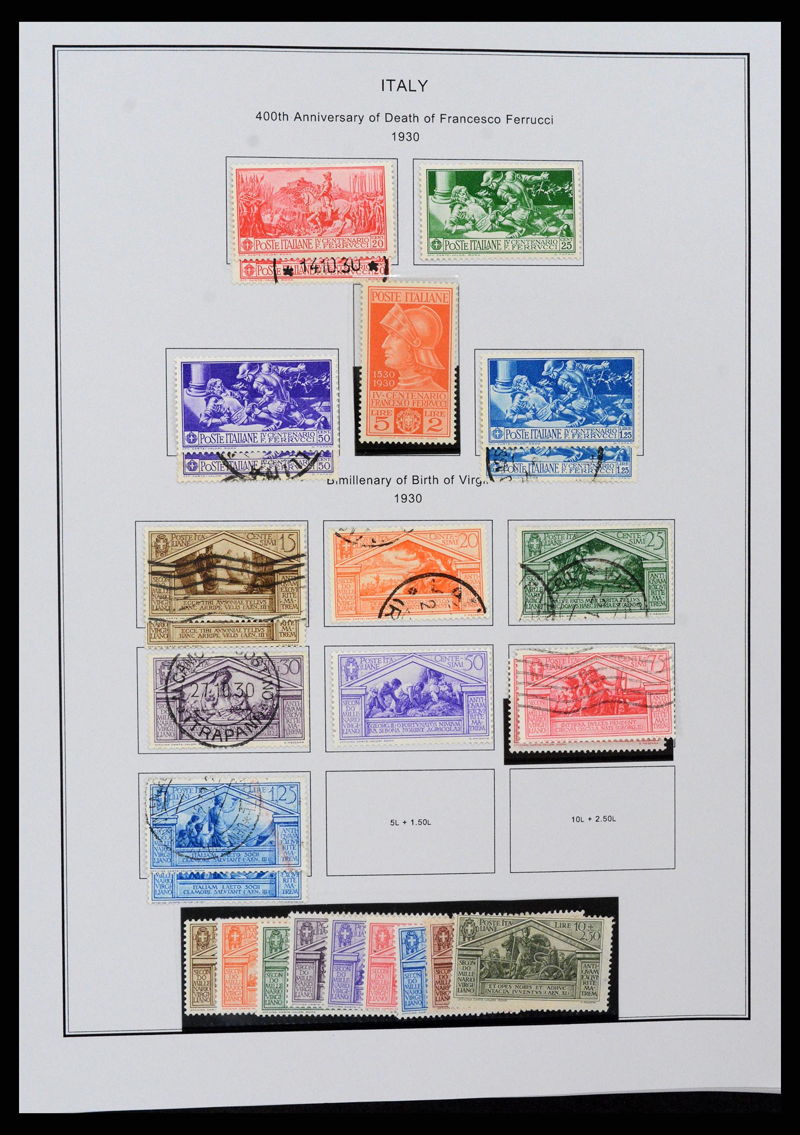 37230 020 - Postzegelverzameling 37230 Italië en gebieden 1862-1990.