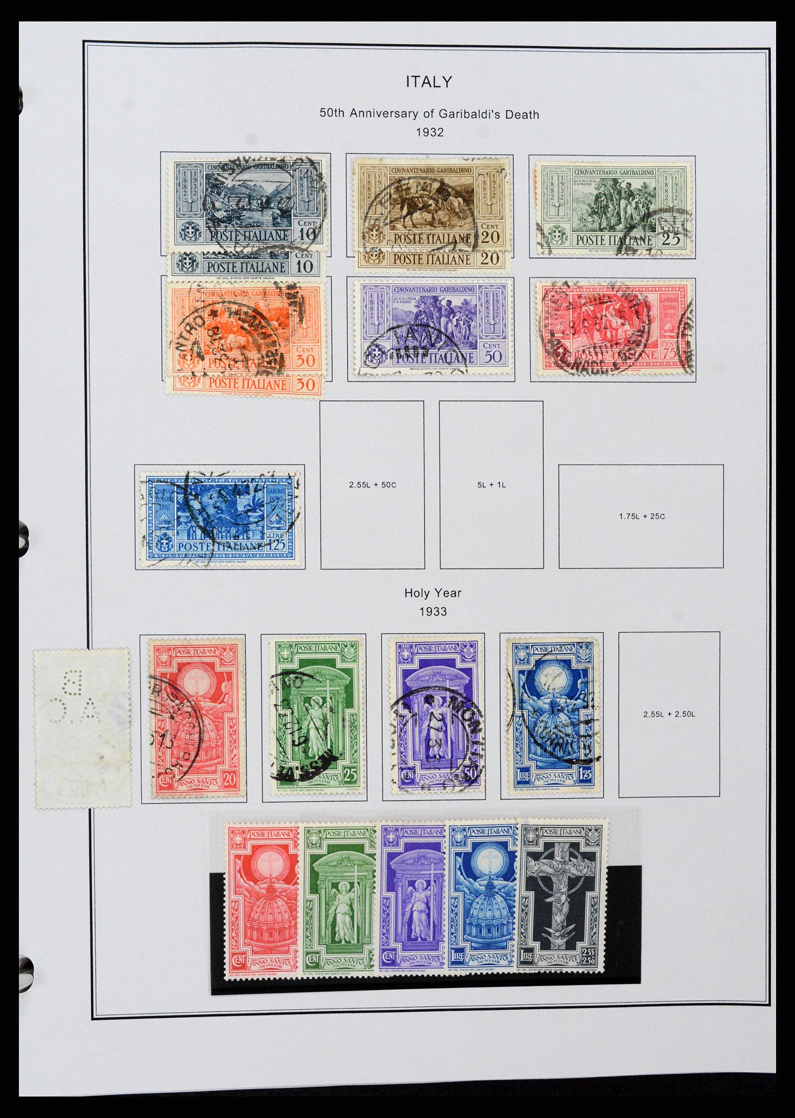 37230 026 - Postzegelverzameling 37230 Italië en gebieden 1862-1990.
