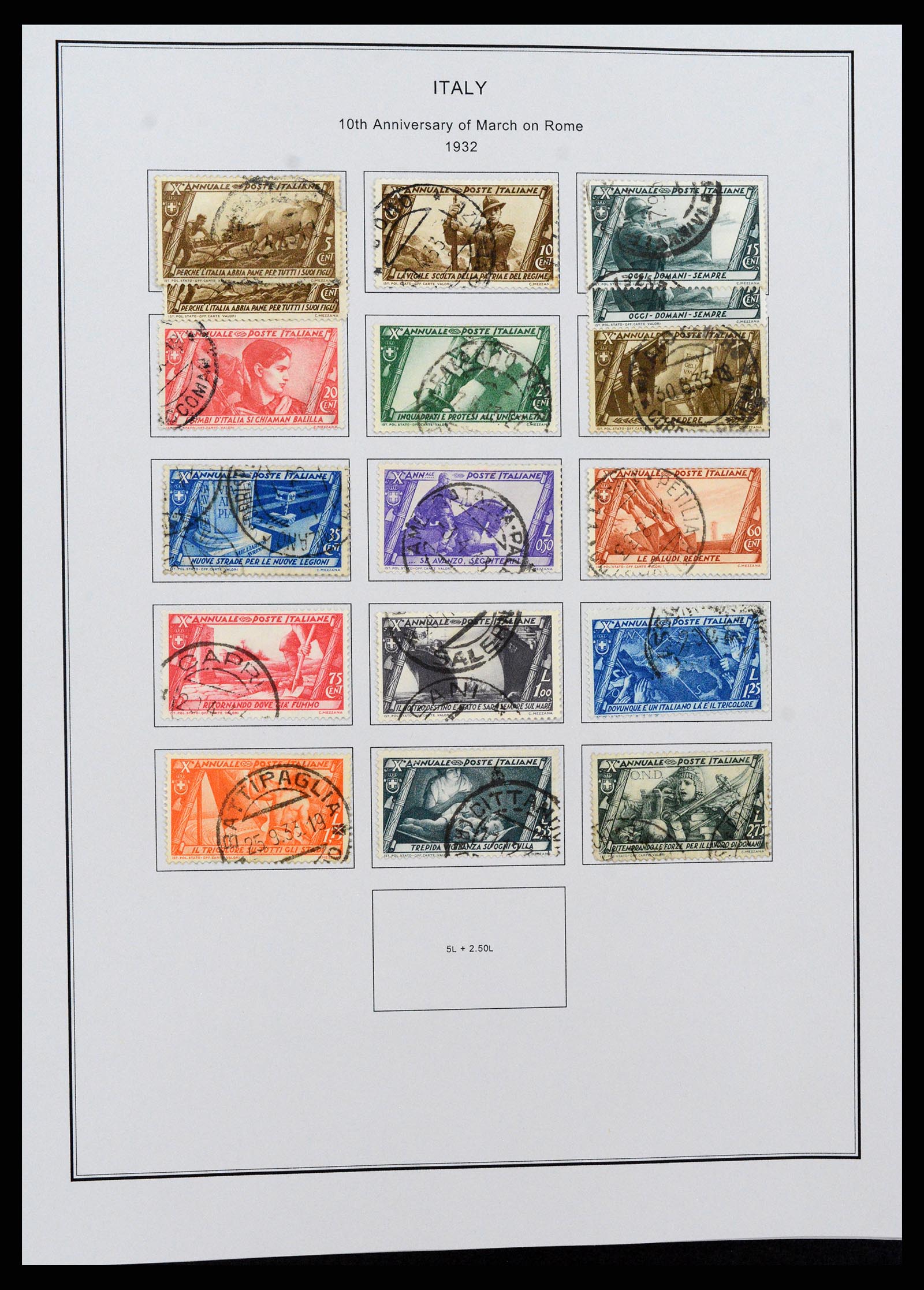 37230 028 - Postzegelverzameling 37230 Italië en gebieden 1862-1990.