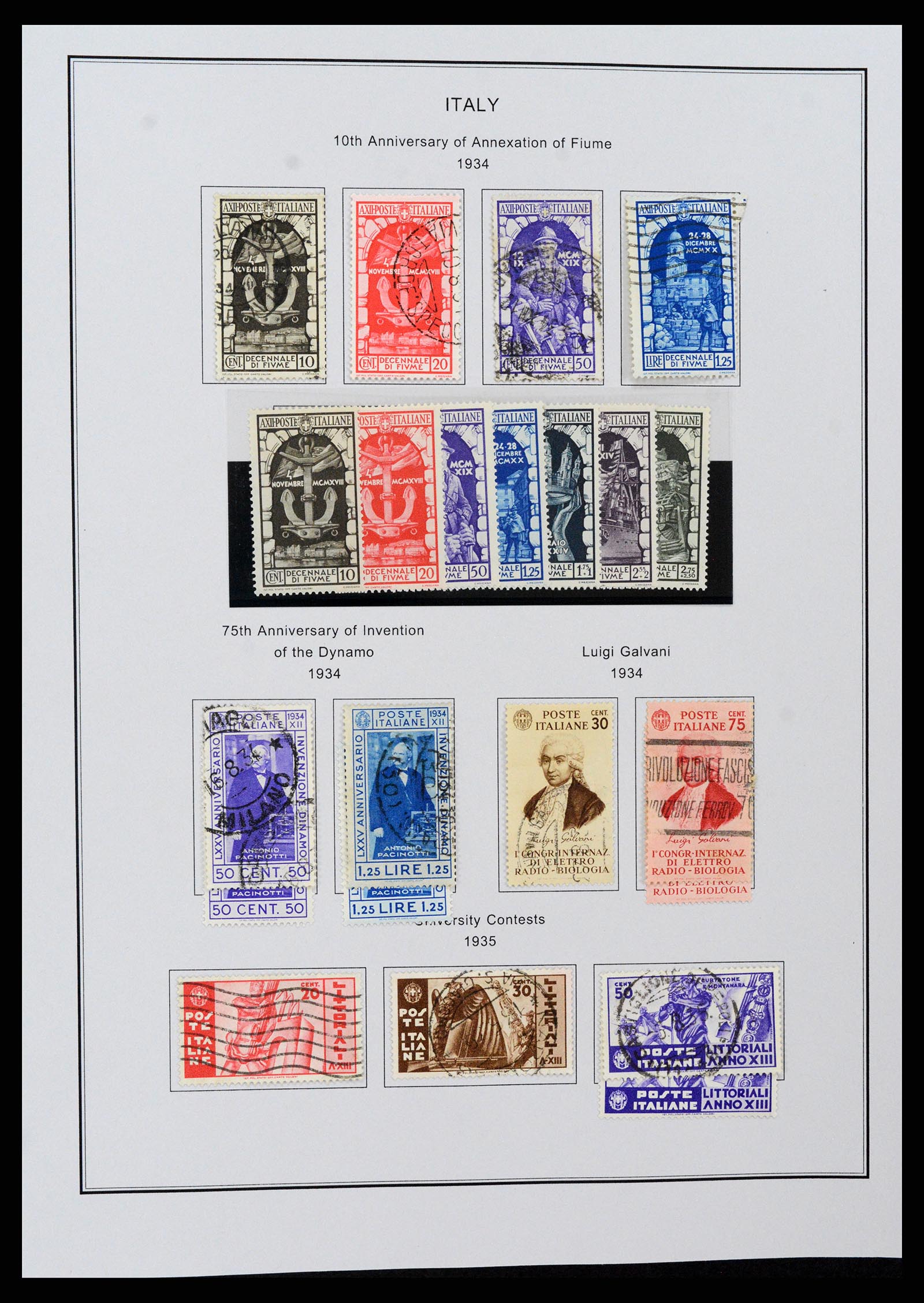 37230 030 - Postzegelverzameling 37230 Italië en gebieden 1862-1990.