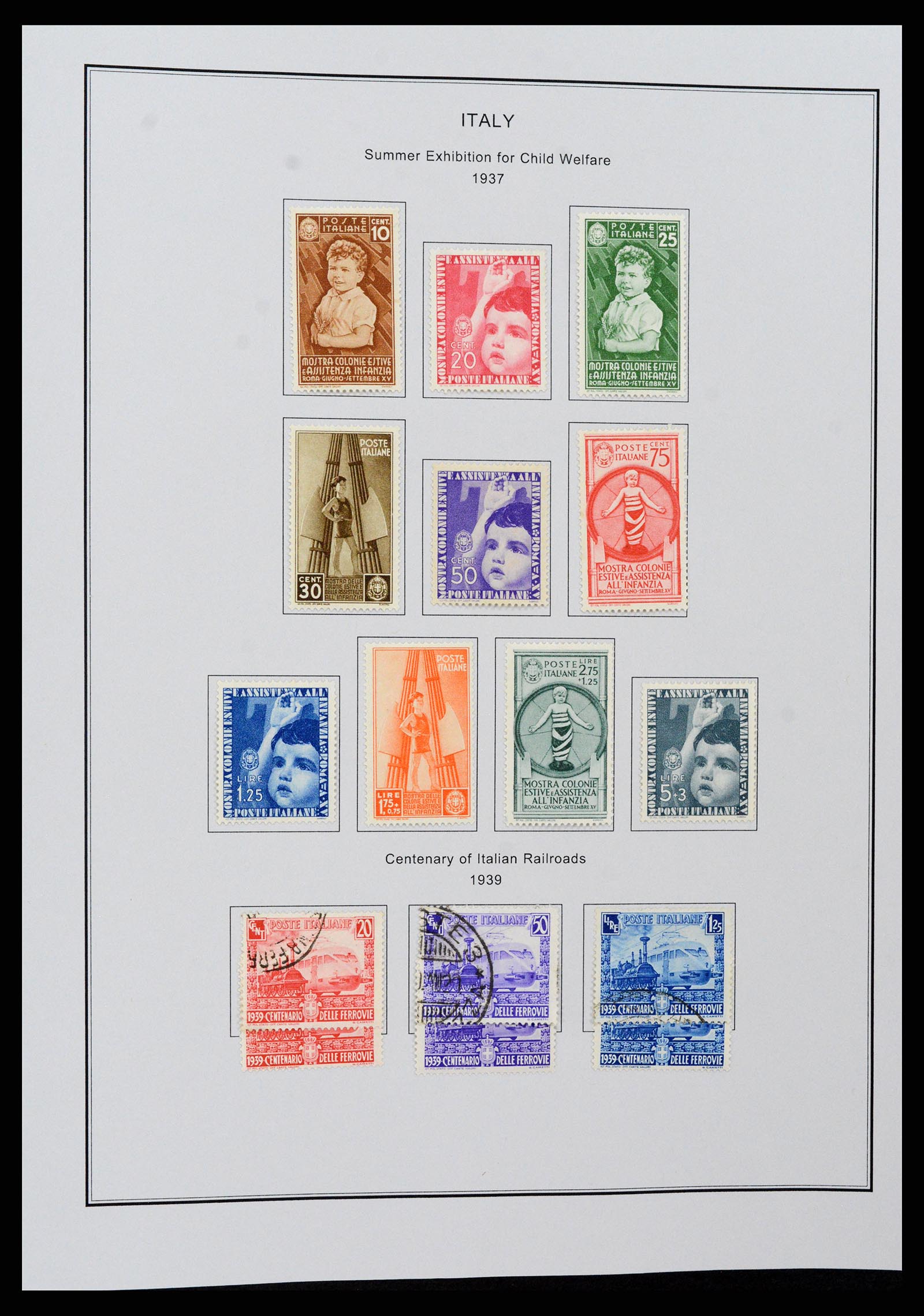 37230 037 - Postzegelverzameling 37230 Italië en gebieden 1862-1990.