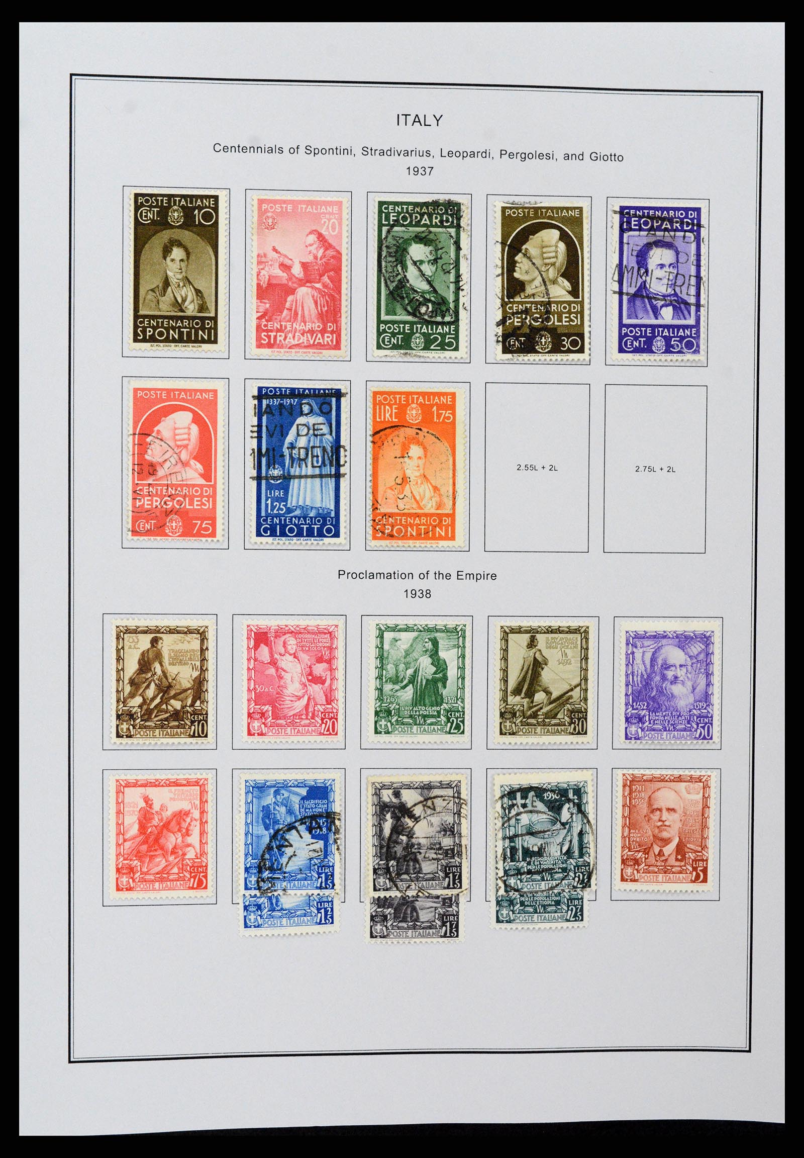37230 039 - Postzegelverzameling 37230 Italië en gebieden 1862-1990.