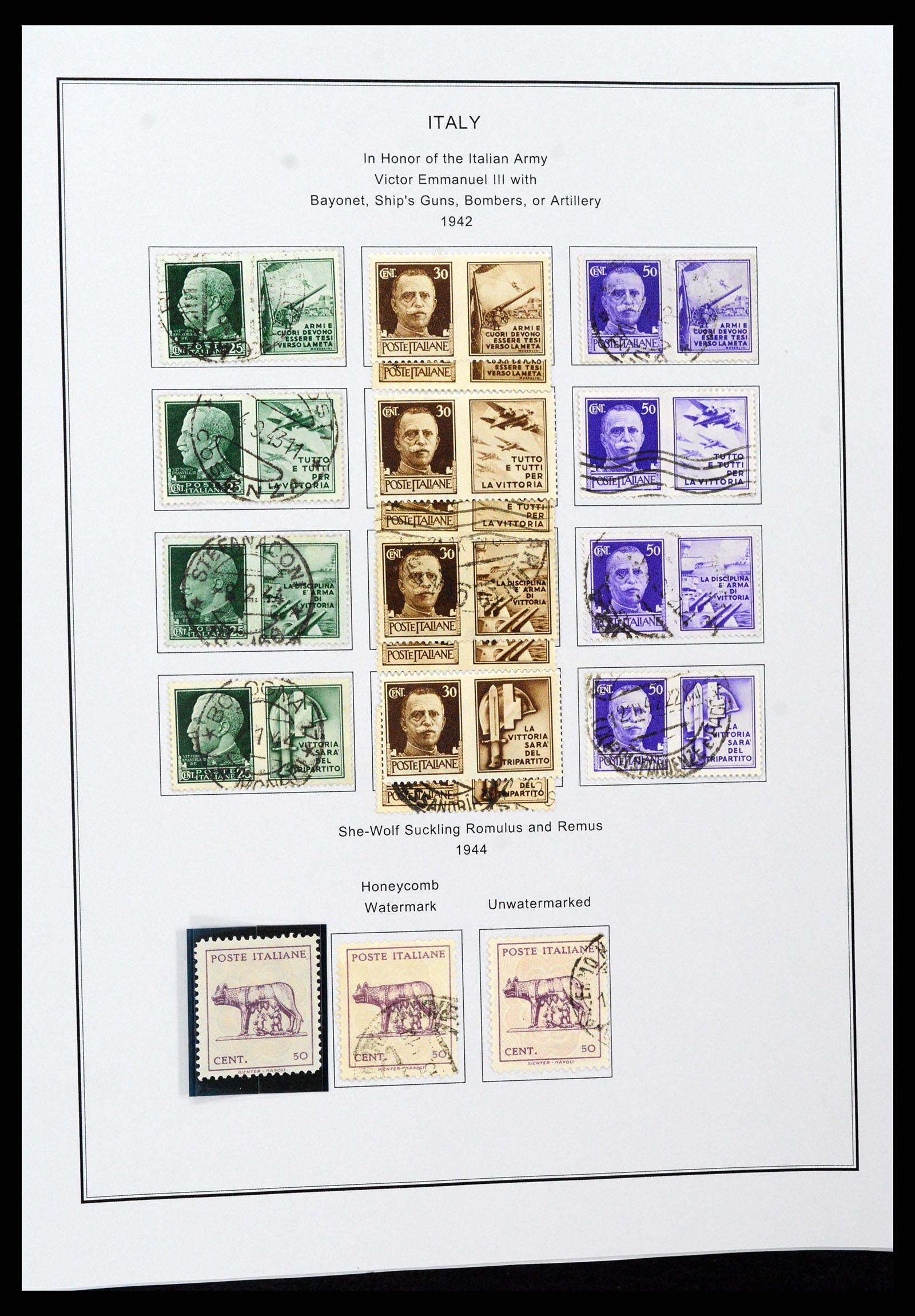 37230 043 - Stamp collection 37230 Italy and territories 1862-1990.