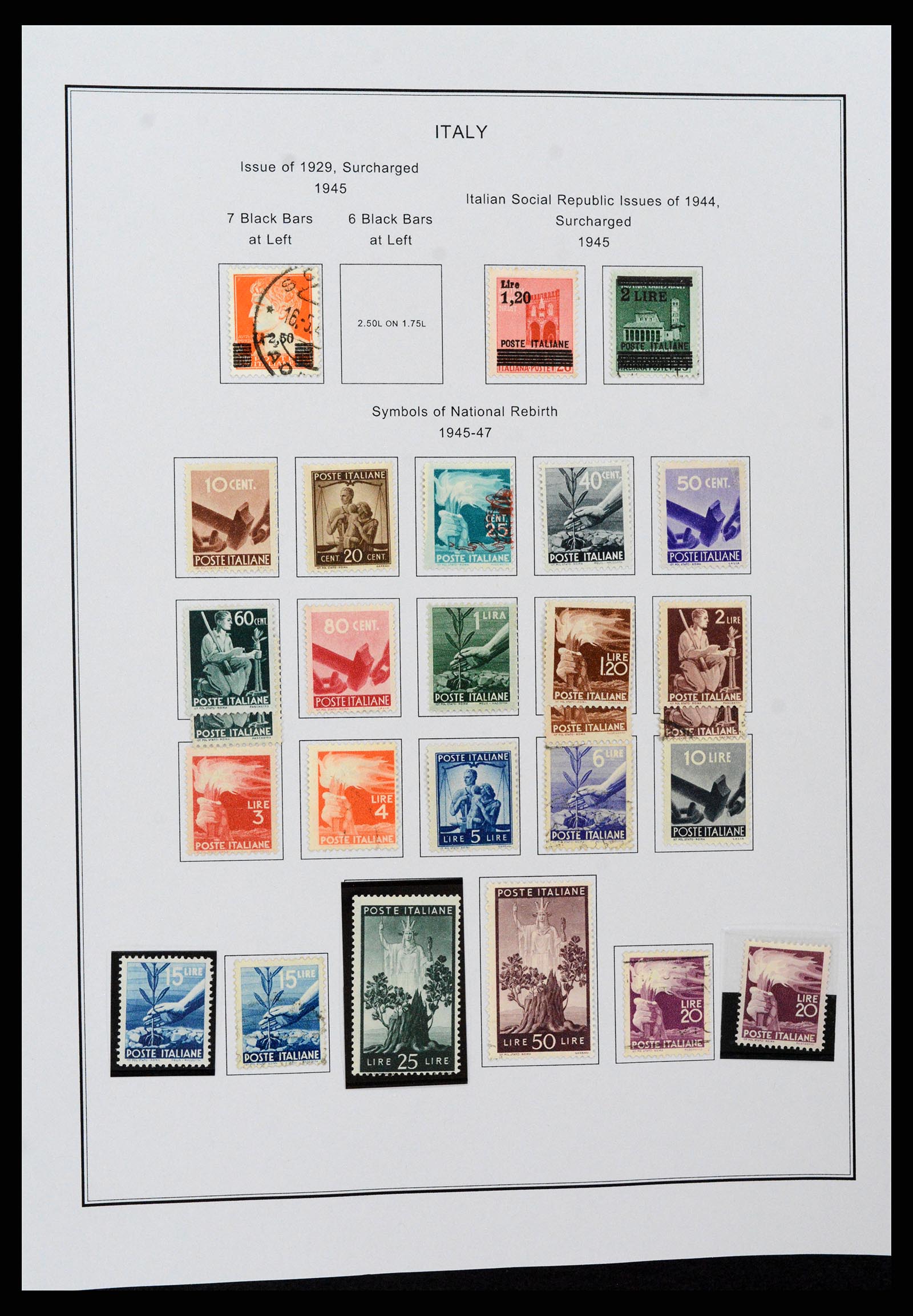 37230 045 - Postzegelverzameling 37230 Italië en gebieden 1862-1990.