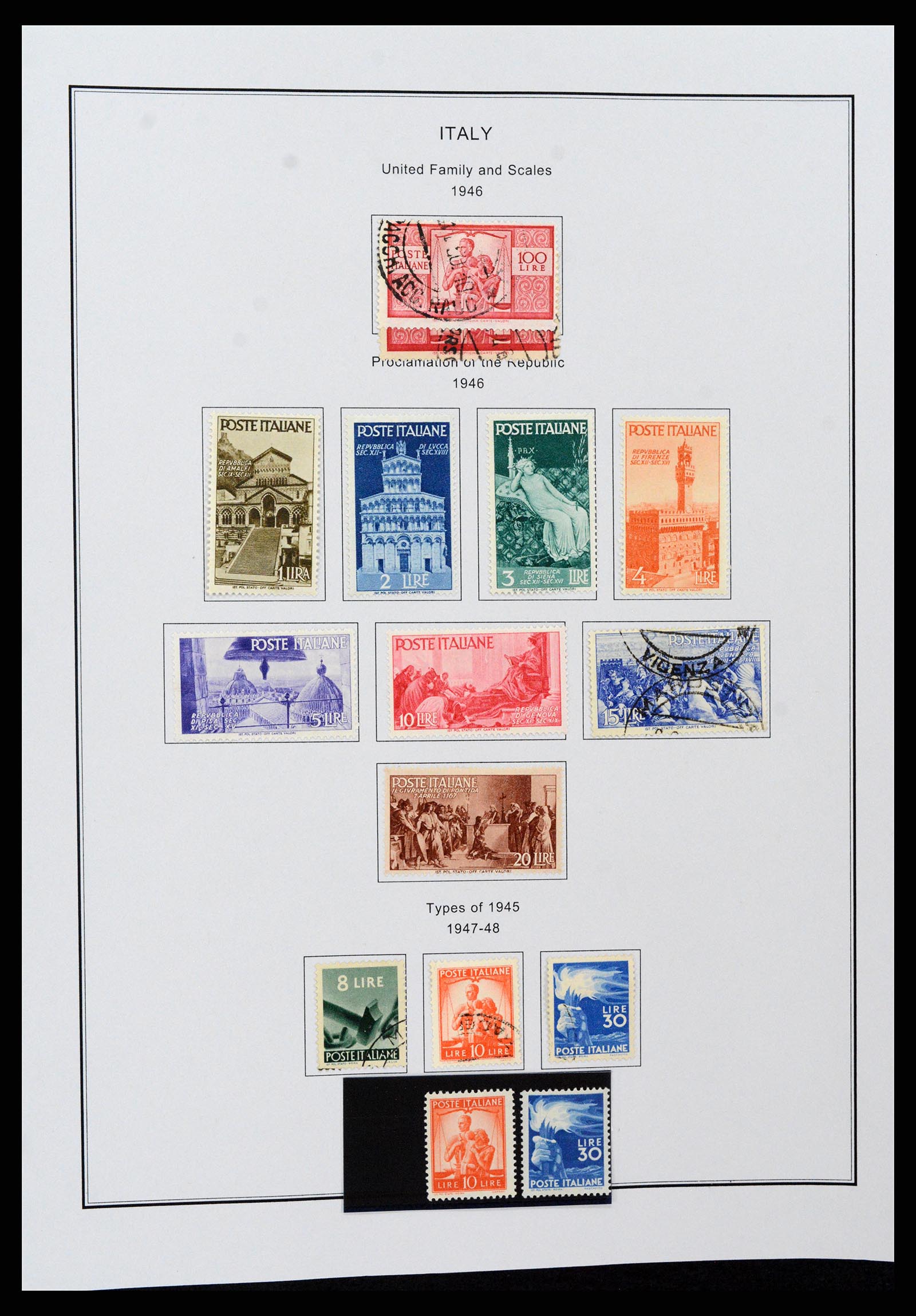 37230 046 - Postzegelverzameling 37230 Italië en gebieden 1862-1990.