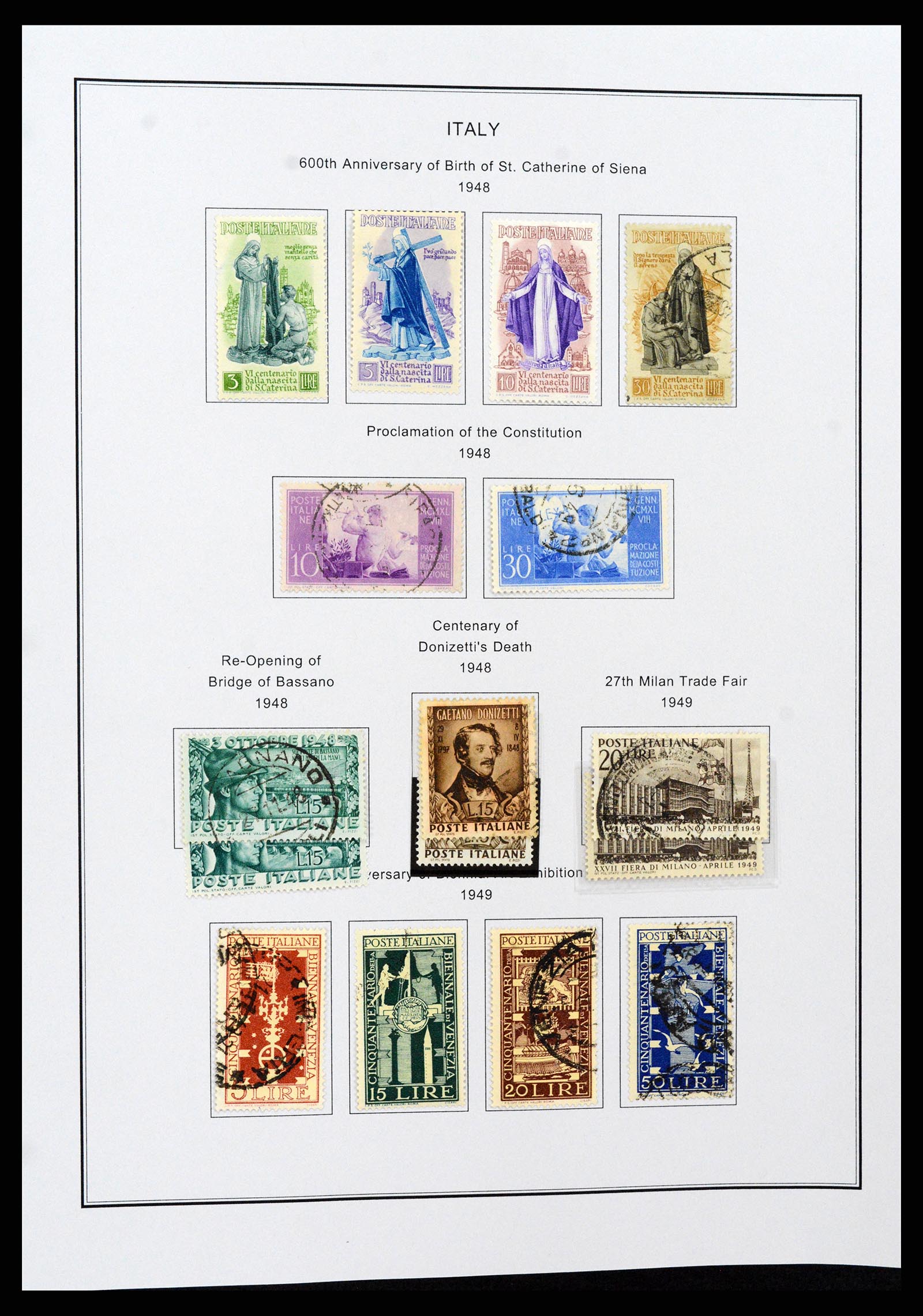 37230 047 - Postzegelverzameling 37230 Italië en gebieden 1862-1990.