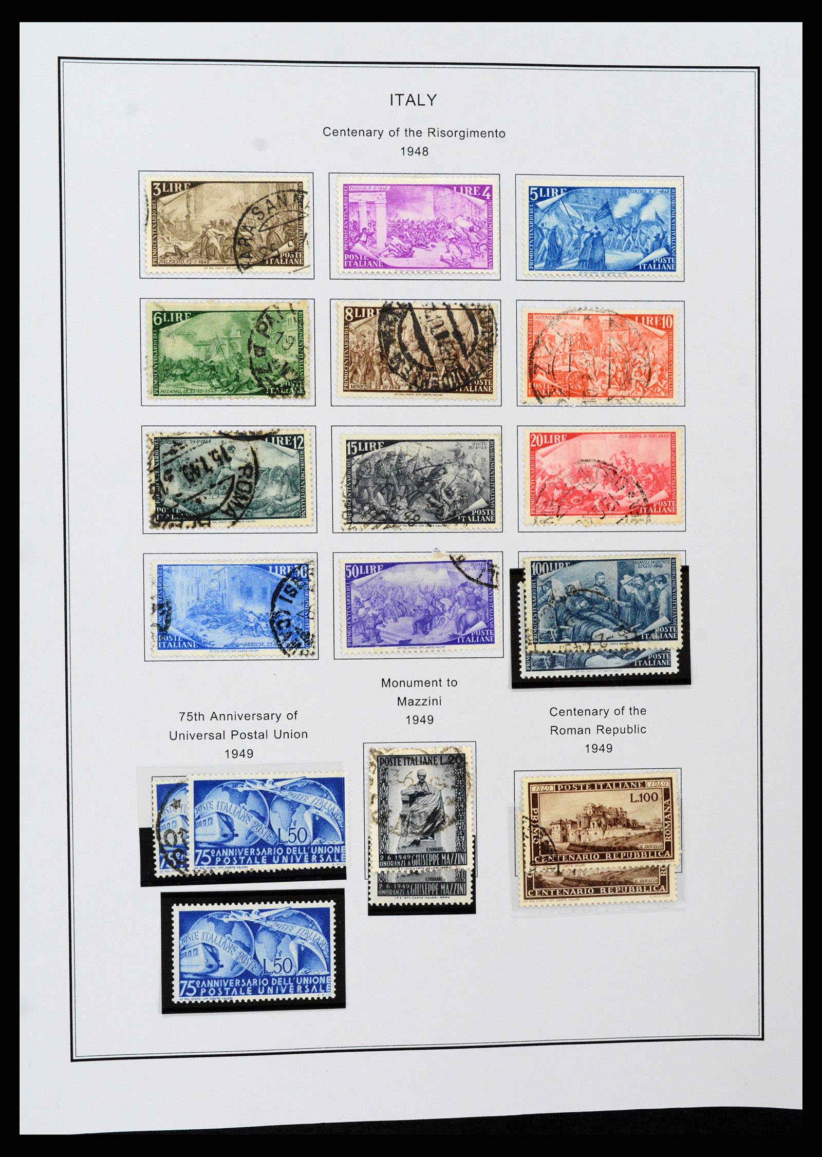 37230 049 - Postzegelverzameling 37230 Italië en gebieden 1862-1990.