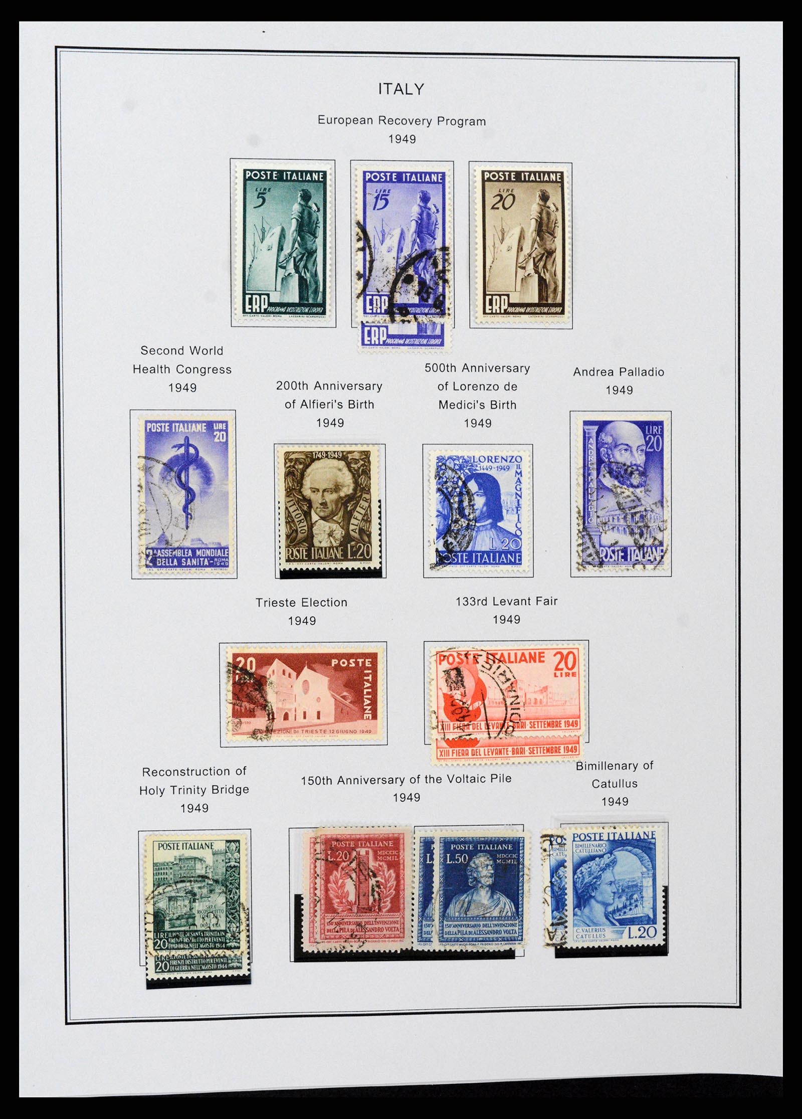 37230 051 - Postzegelverzameling 37230 Italië en gebieden 1862-1990.