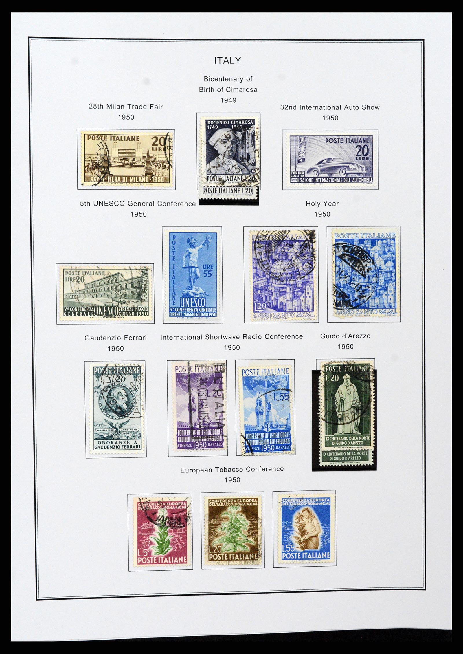 37230 053 - Postzegelverzameling 37230 Italië en gebieden 1862-1990.