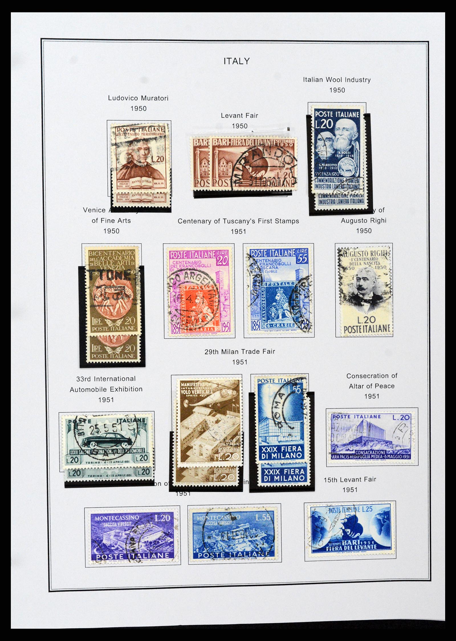 37230 056 - Postzegelverzameling 37230 Italië en gebieden 1862-1990.