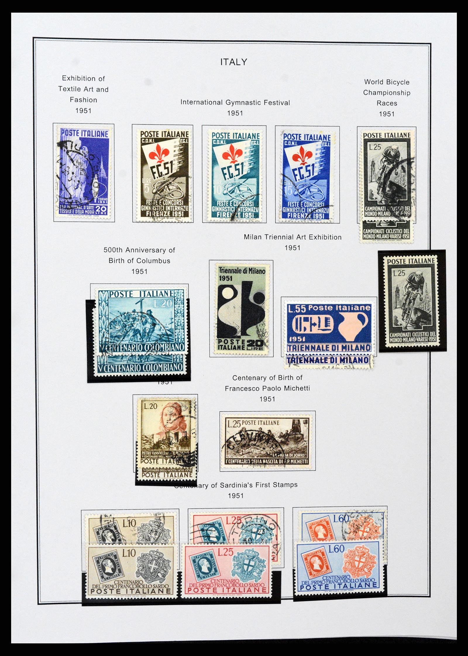 37230 057 - Stamp collection 37230 Italy and territories 1862-1990.