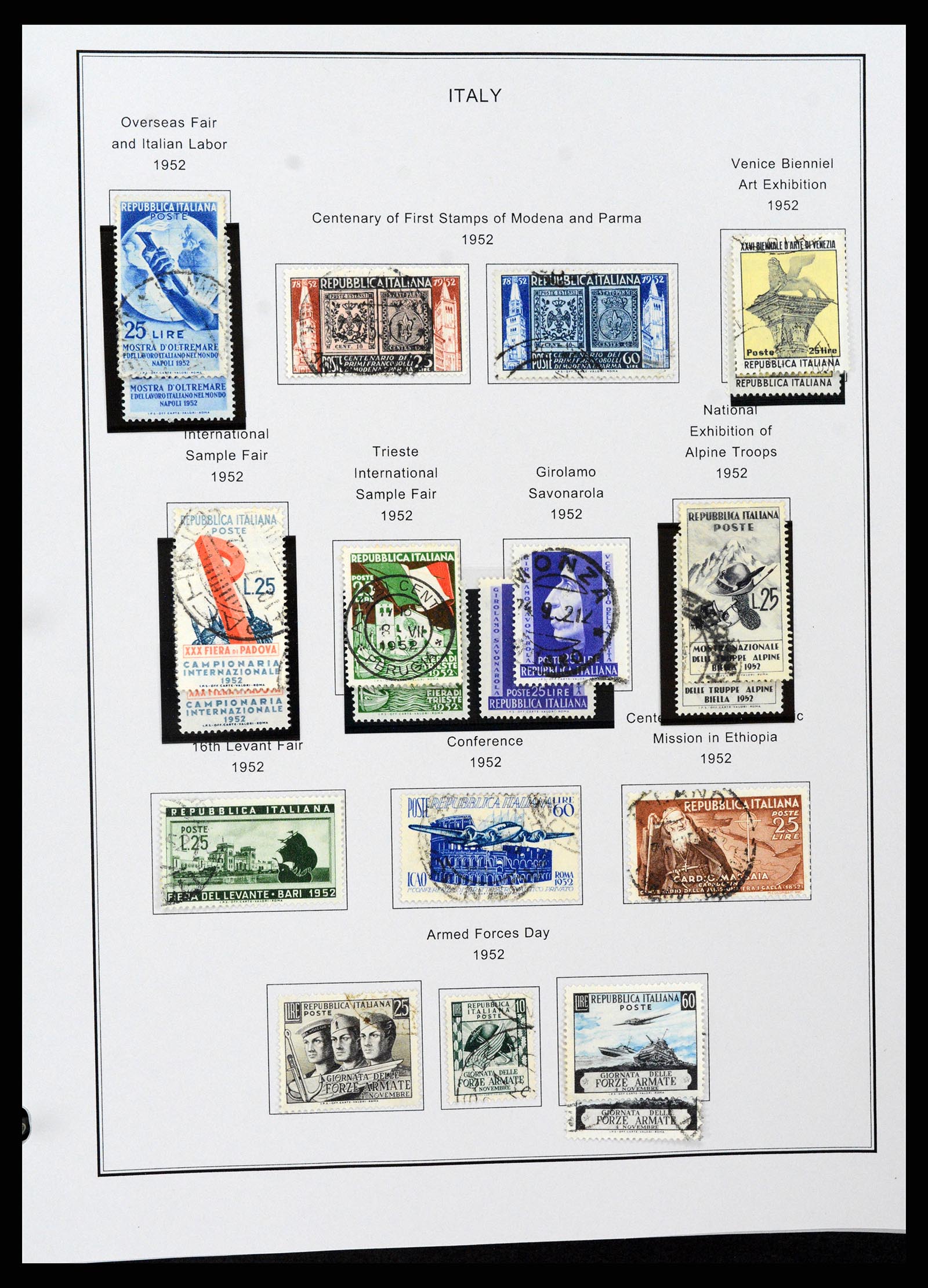37230 061 - Postzegelverzameling 37230 Italië en gebieden 1862-1990.