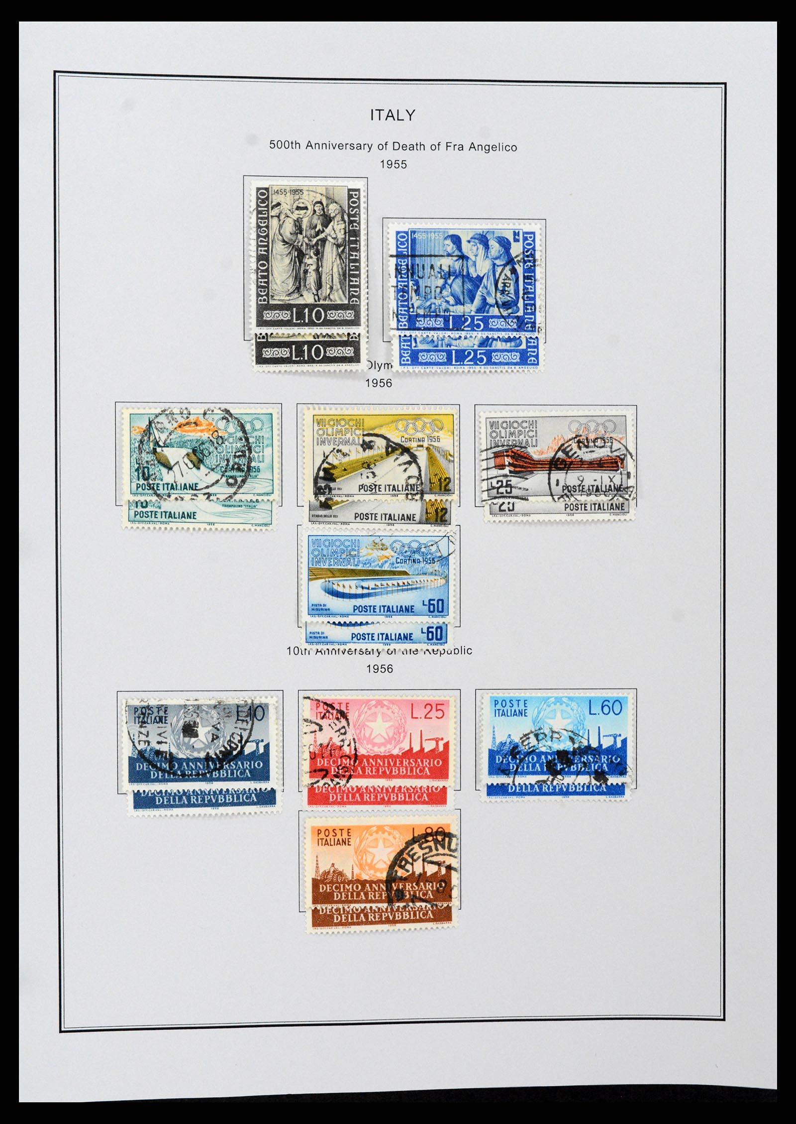 37230 070 - Postzegelverzameling 37230 Italië en gebieden 1862-1990.