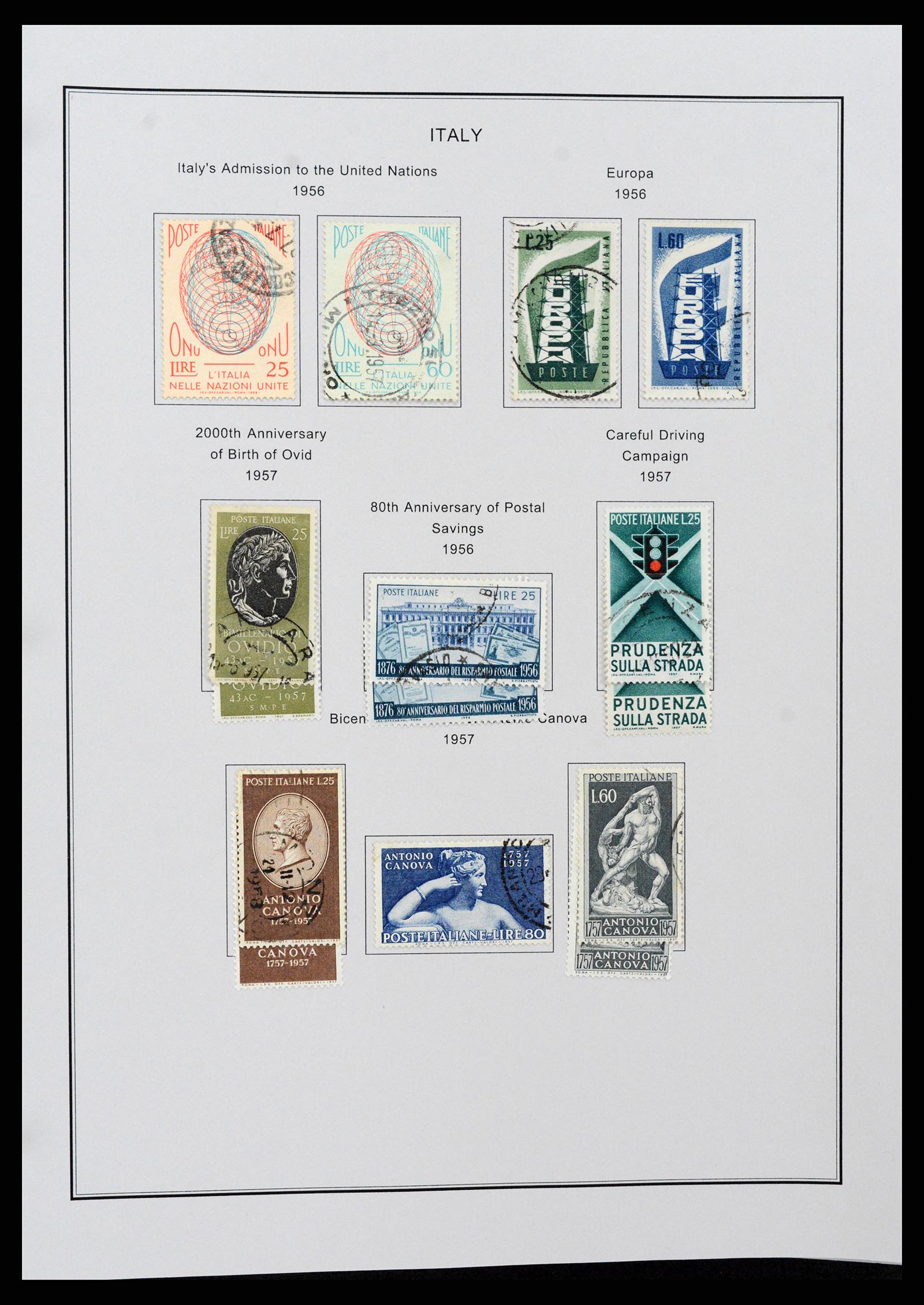 37230 071 - Postzegelverzameling 37230 Italië en gebieden 1862-1990.