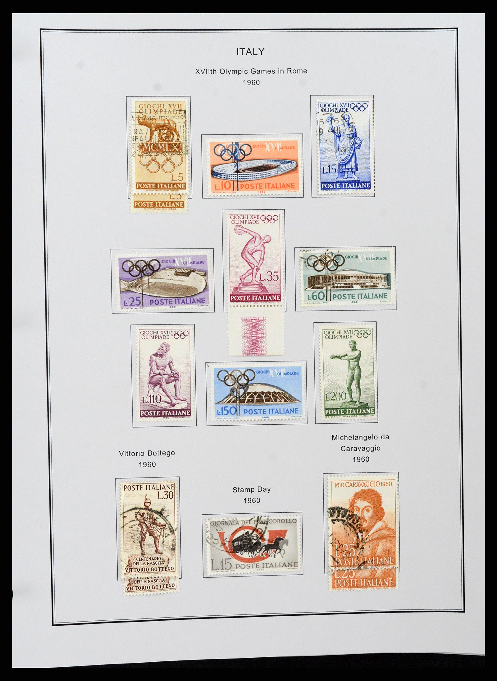 37230 082 - Postzegelverzameling 37230 Italië en gebieden 1862-1990.