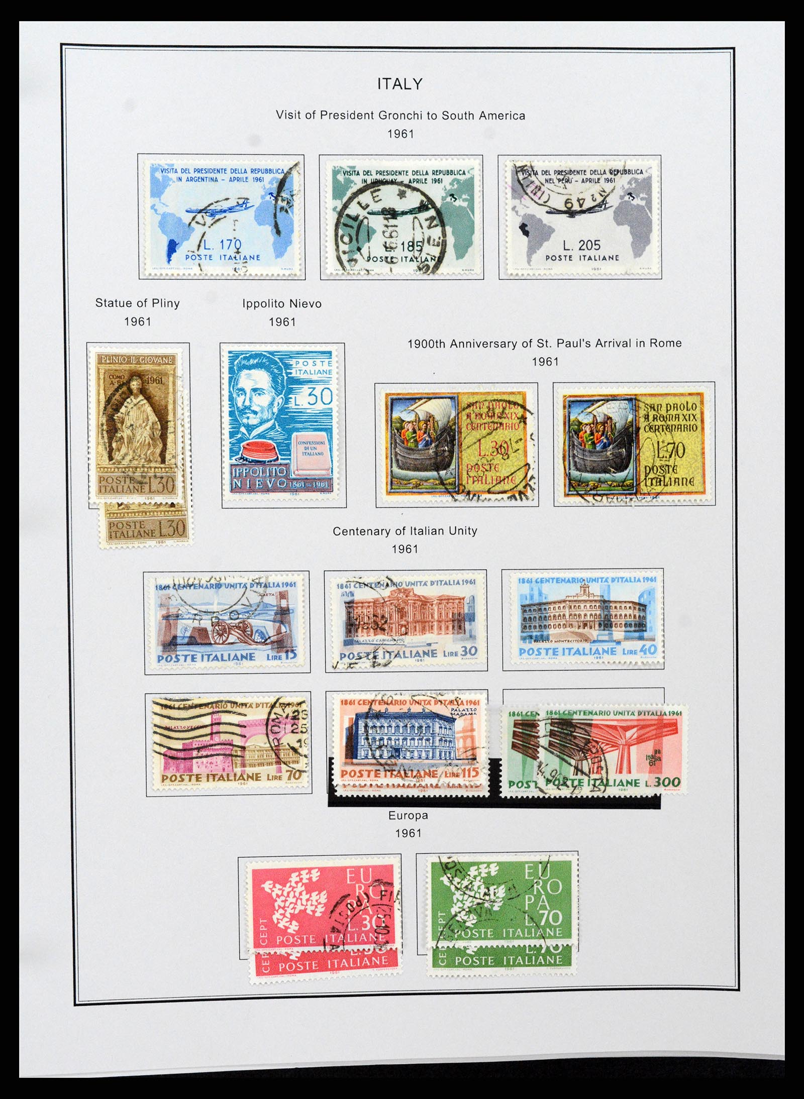 37230 085 - Postzegelverzameling 37230 Italië en gebieden 1862-1990.