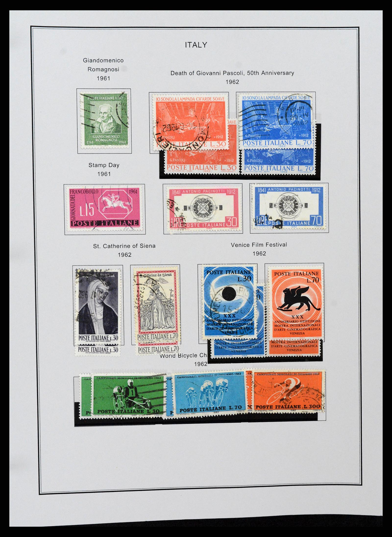 37230 086 - Postzegelverzameling 37230 Italië en gebieden 1862-1990.