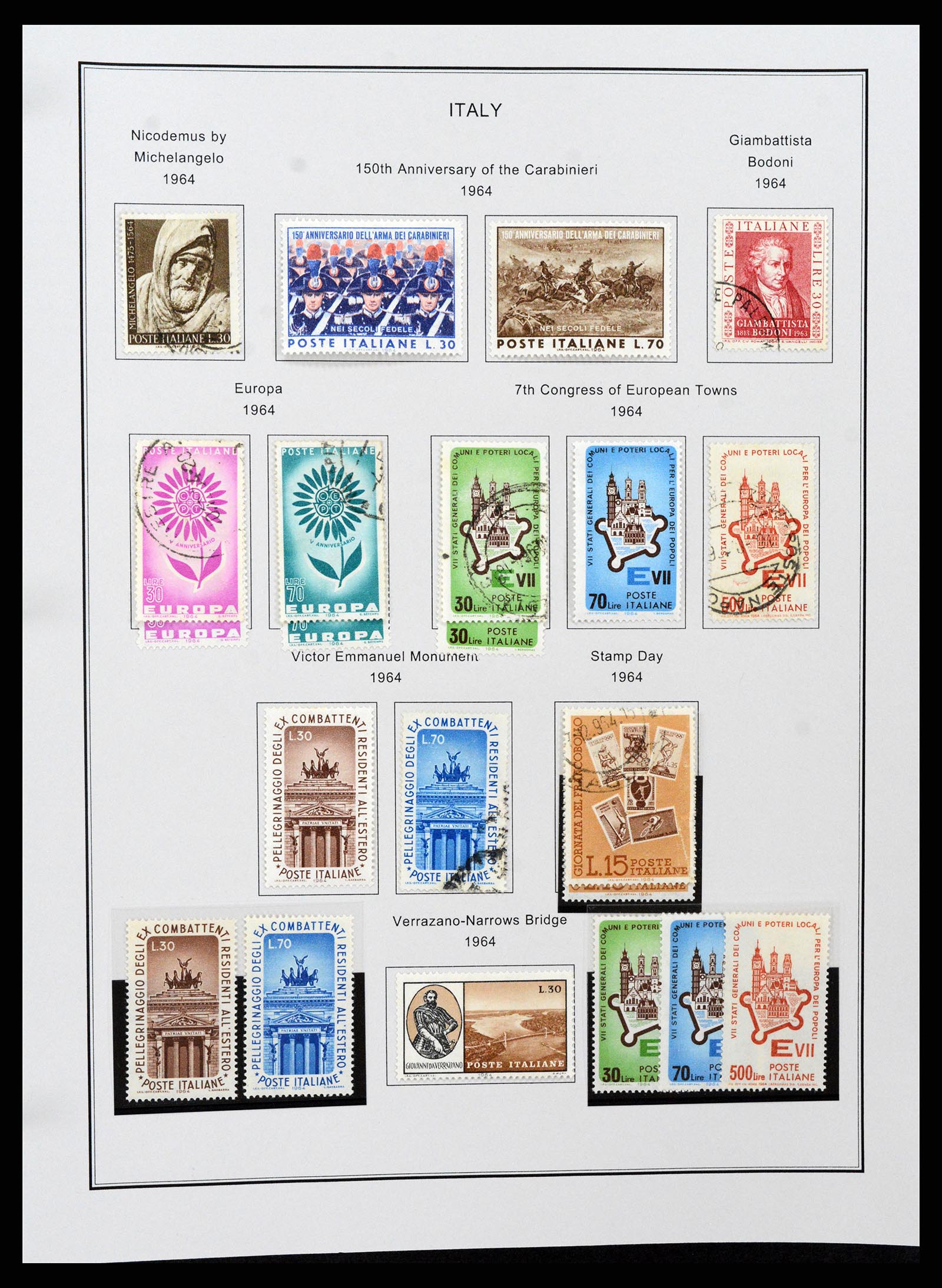 37230 089 - Postzegelverzameling 37230 Italië en gebieden 1862-1990.