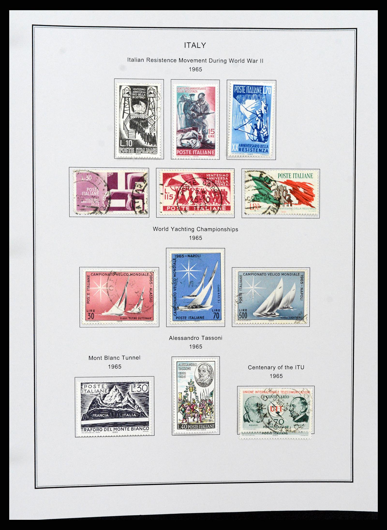 37230 090 - Postzegelverzameling 37230 Italië en gebieden 1862-1990.