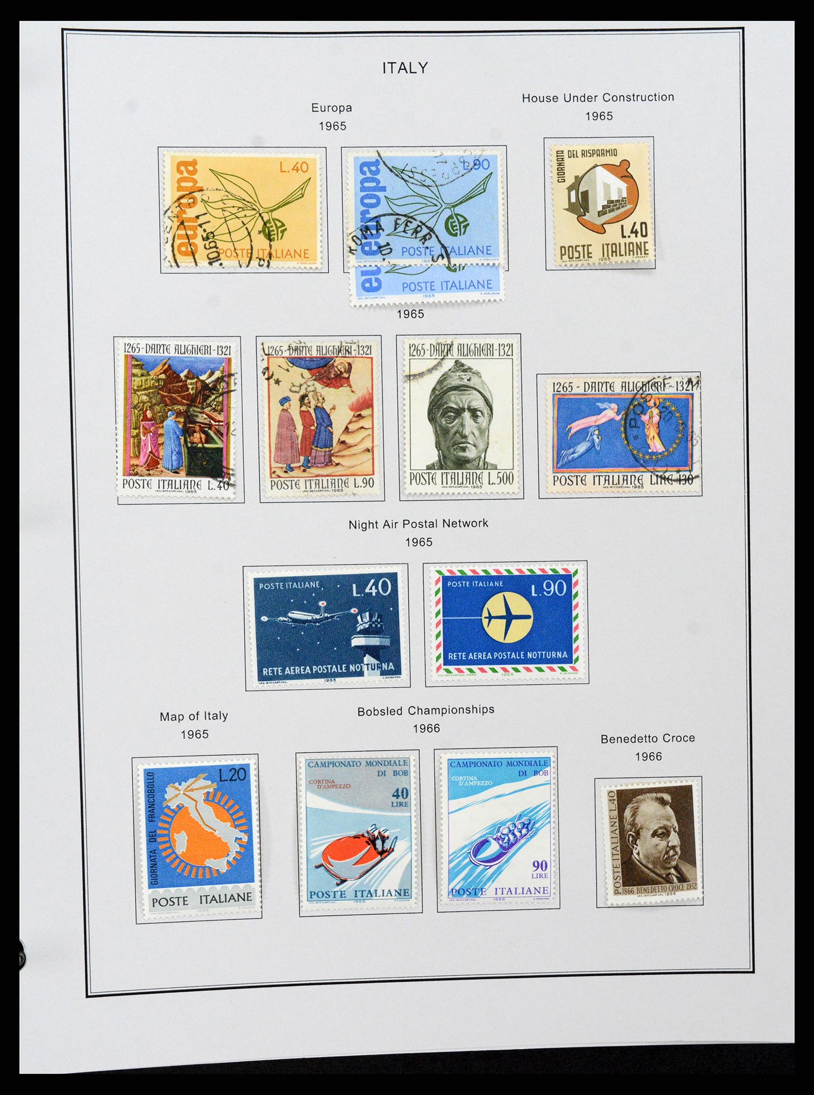 37230 093 - Postzegelverzameling 37230 Italië en gebieden 1862-1990.