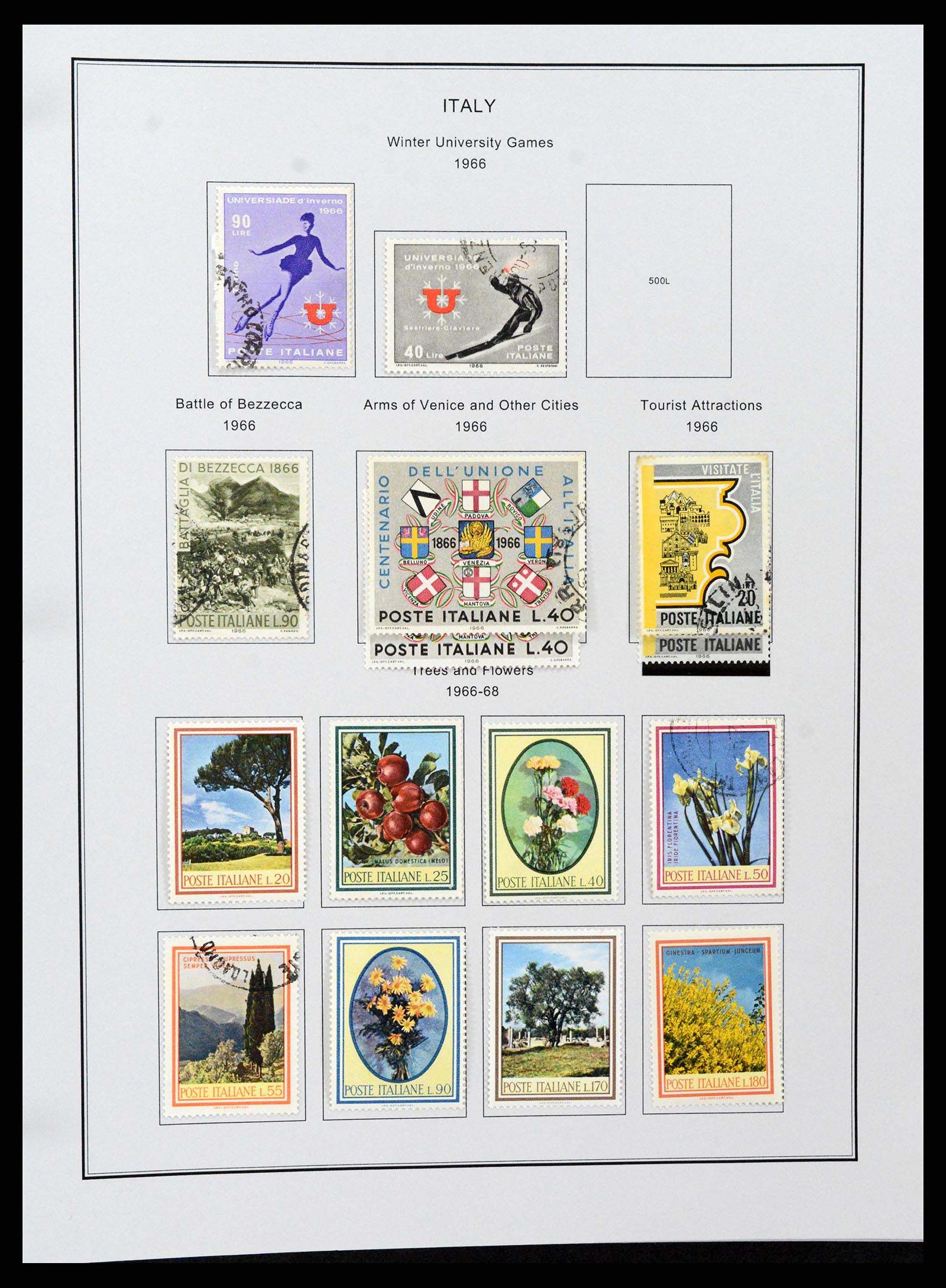 37230 095 - Postzegelverzameling 37230 Italië en gebieden 1862-1990.