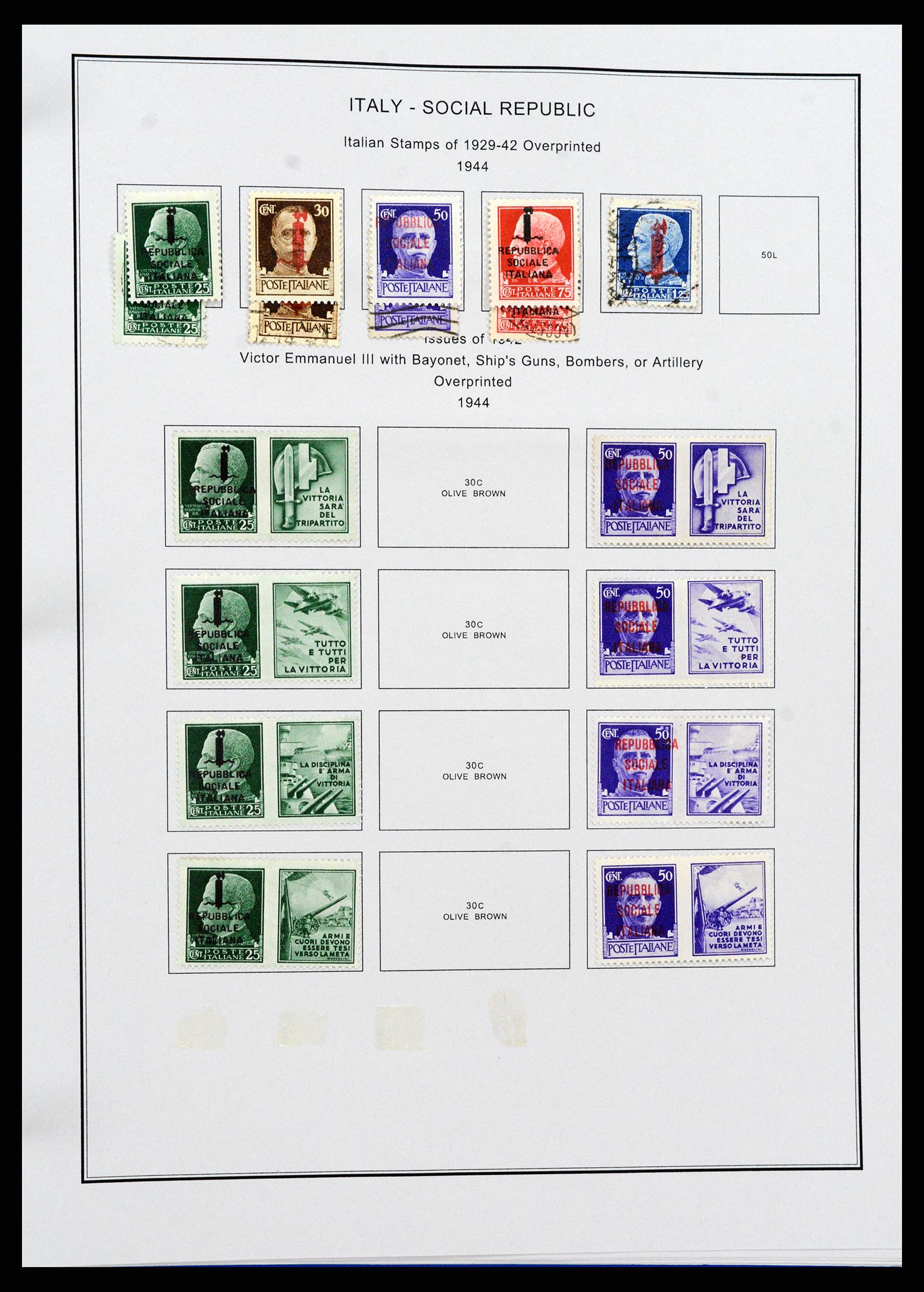 37230 241 - Postzegelverzameling 37230 Italië en gebieden 1862-1990.