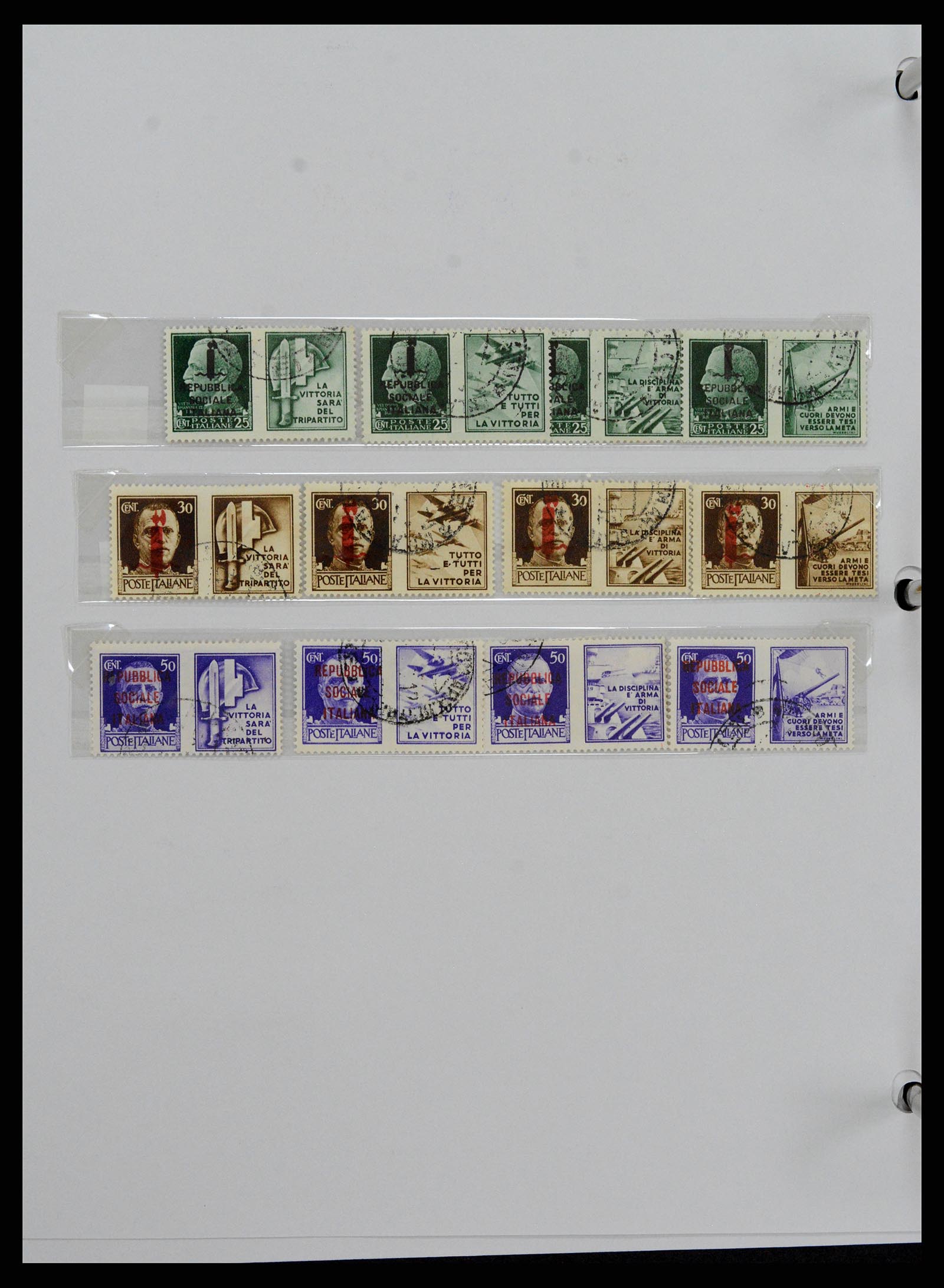 37230 242 - Postzegelverzameling 37230 Italië en gebieden 1862-1990.