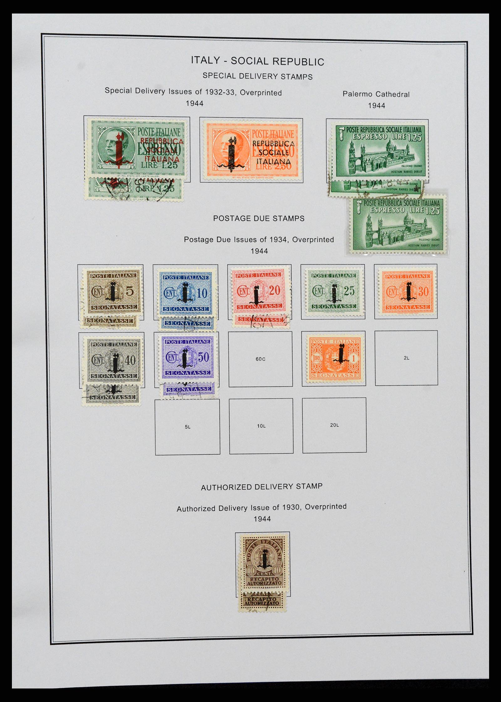 37230 245 - Postzegelverzameling 37230 Italië en gebieden 1862-1990.