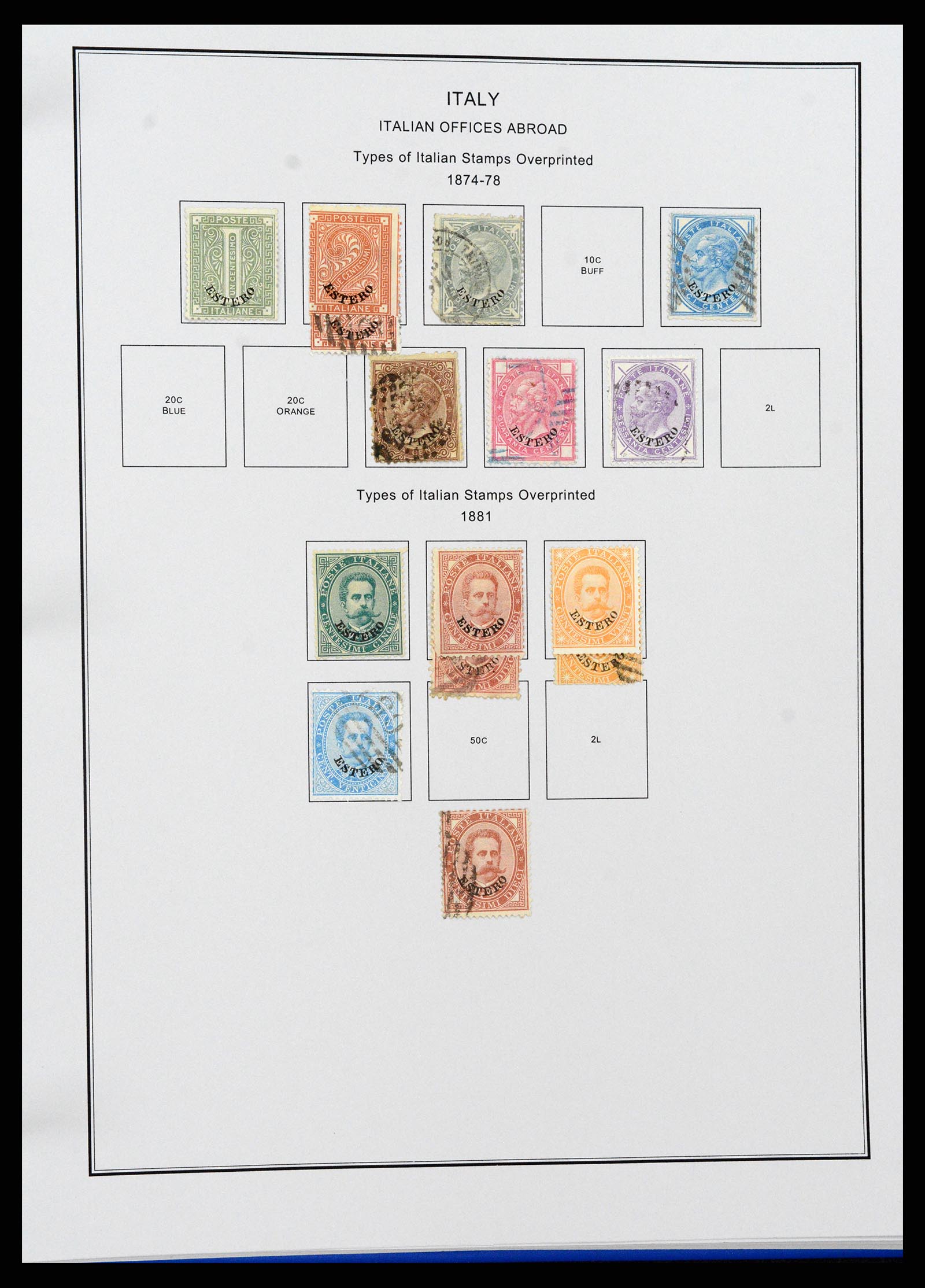 37230 247 - Postzegelverzameling 37230 Italië en gebieden 1862-1990.