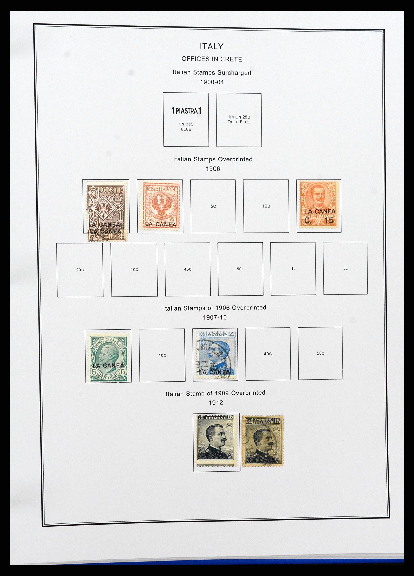 37230 249 - Postzegelverzameling 37230 Italië en gebieden 1862-1990.