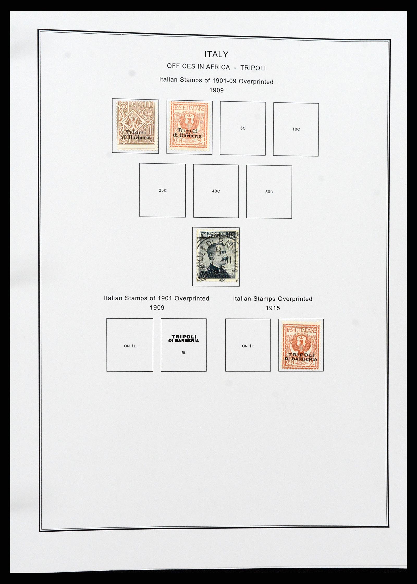 37230 251 - Postzegelverzameling 37230 Italië en gebieden 1862-1990.