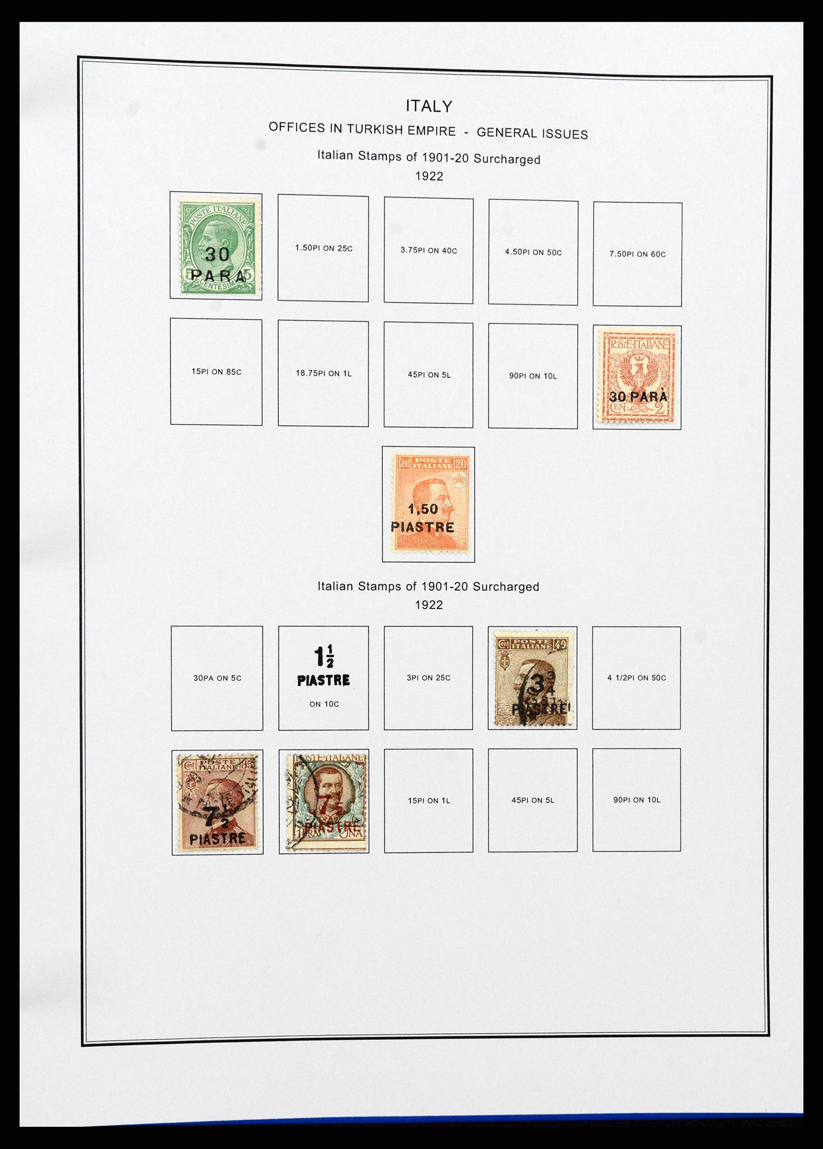 37230 254 - Postzegelverzameling 37230 Italië en gebieden 1862-1990.