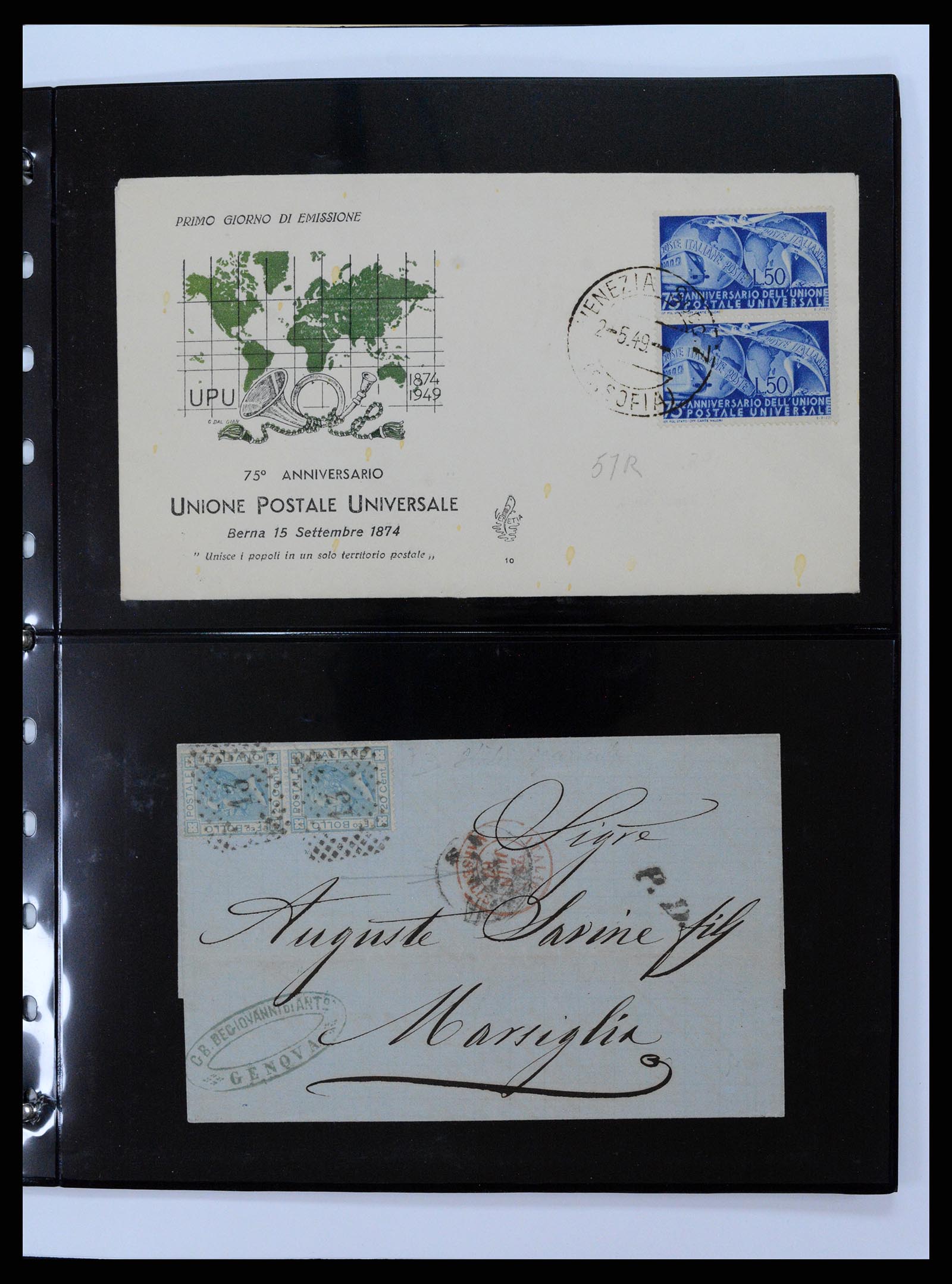 37230 268 - Postzegelverzameling 37230 Italië en gebieden 1862-1990.