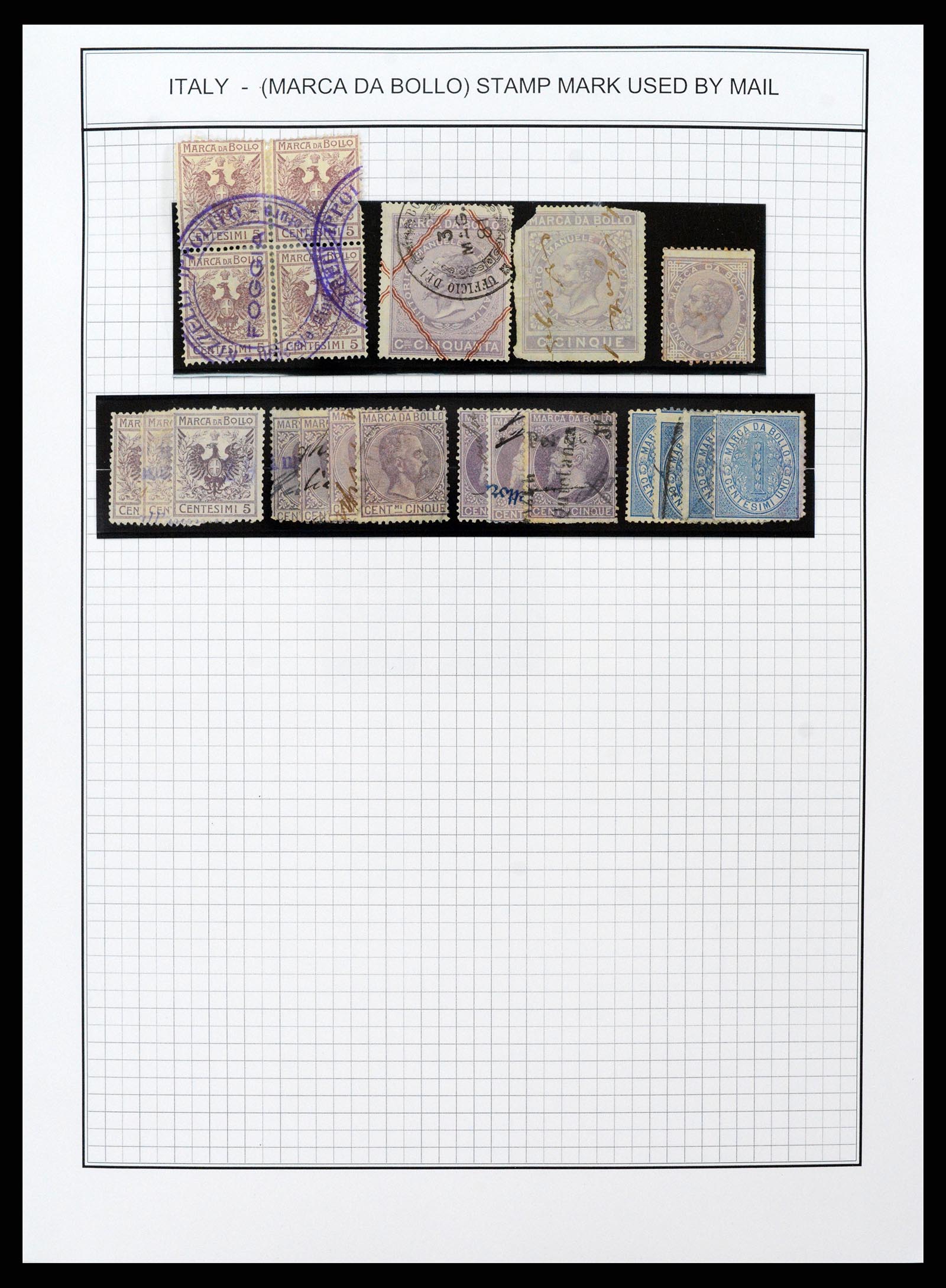 37230 273 - Postzegelverzameling 37230 Italië en gebieden 1862-1990.