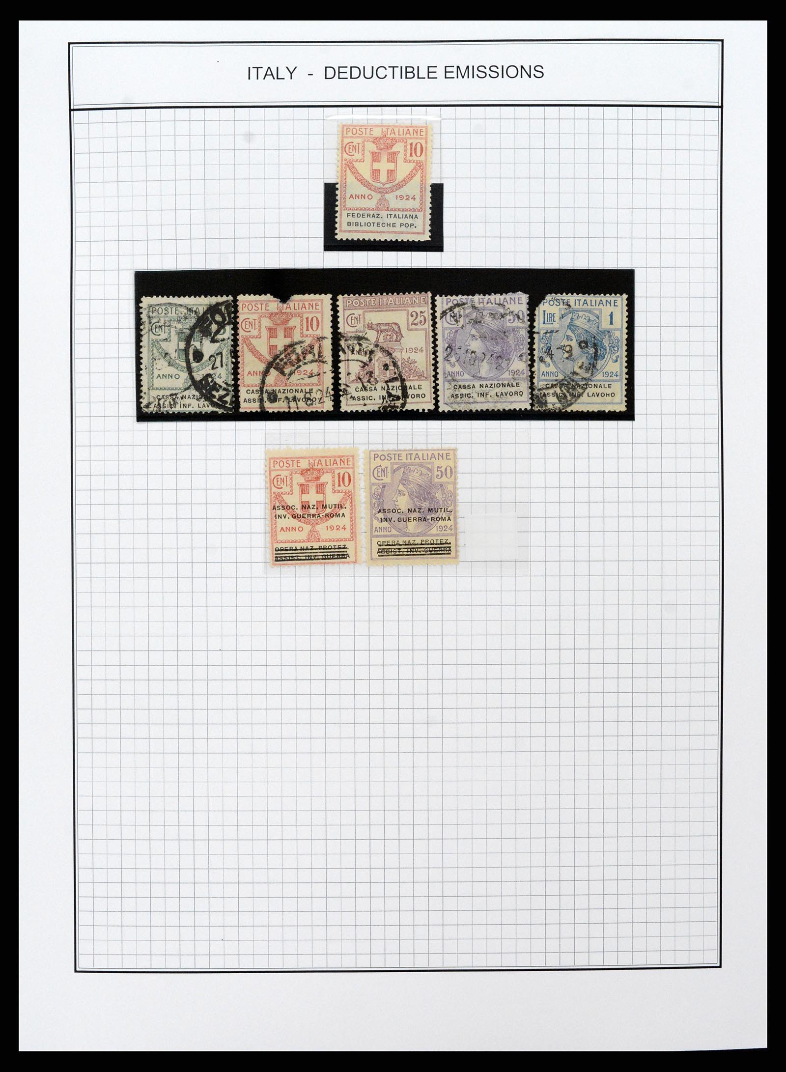 37230 274 - Postzegelverzameling 37230 Italië en gebieden 1862-1990.
