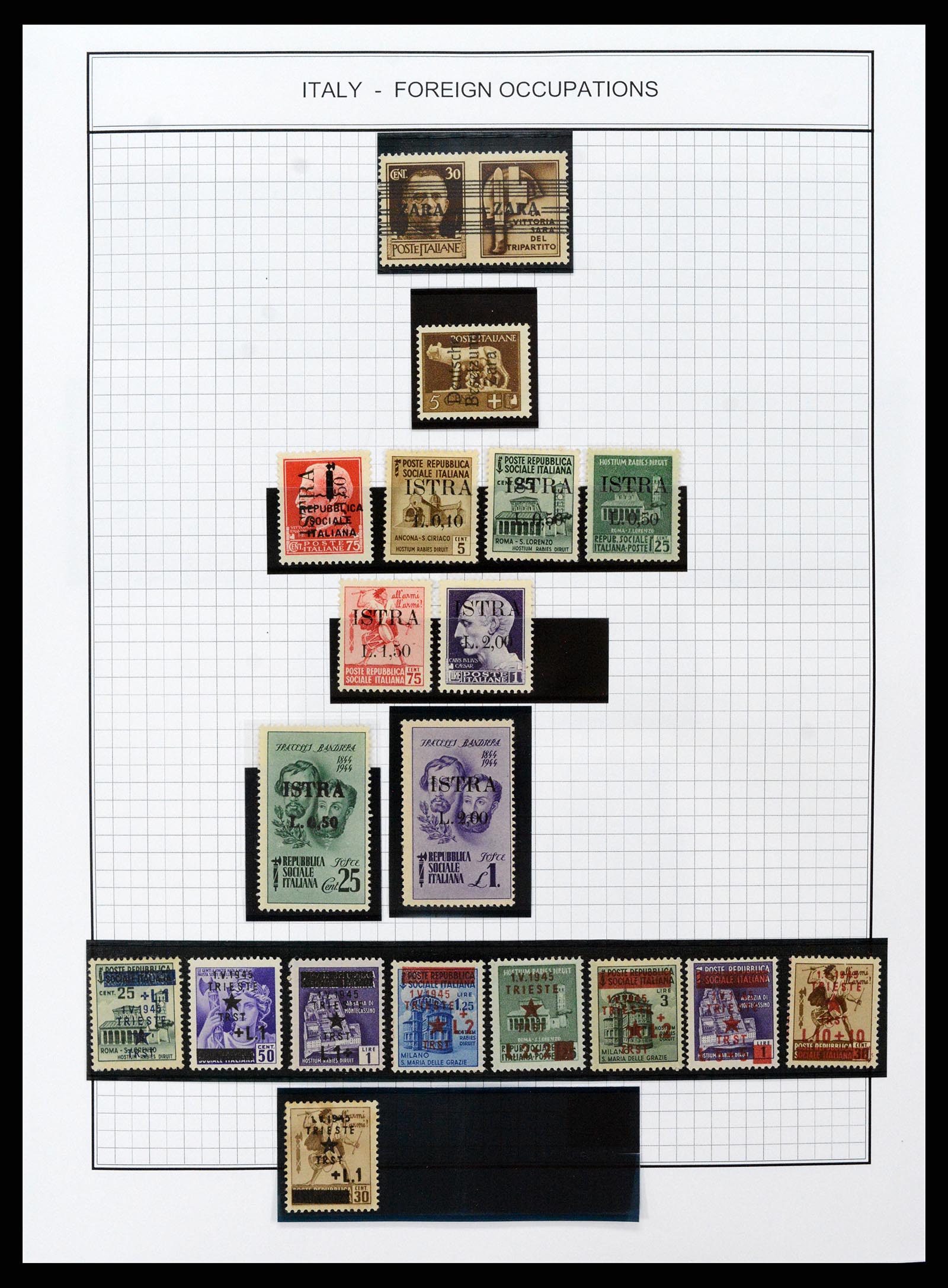 37230 279 - Postzegelverzameling 37230 Italië en gebieden 1862-1990.