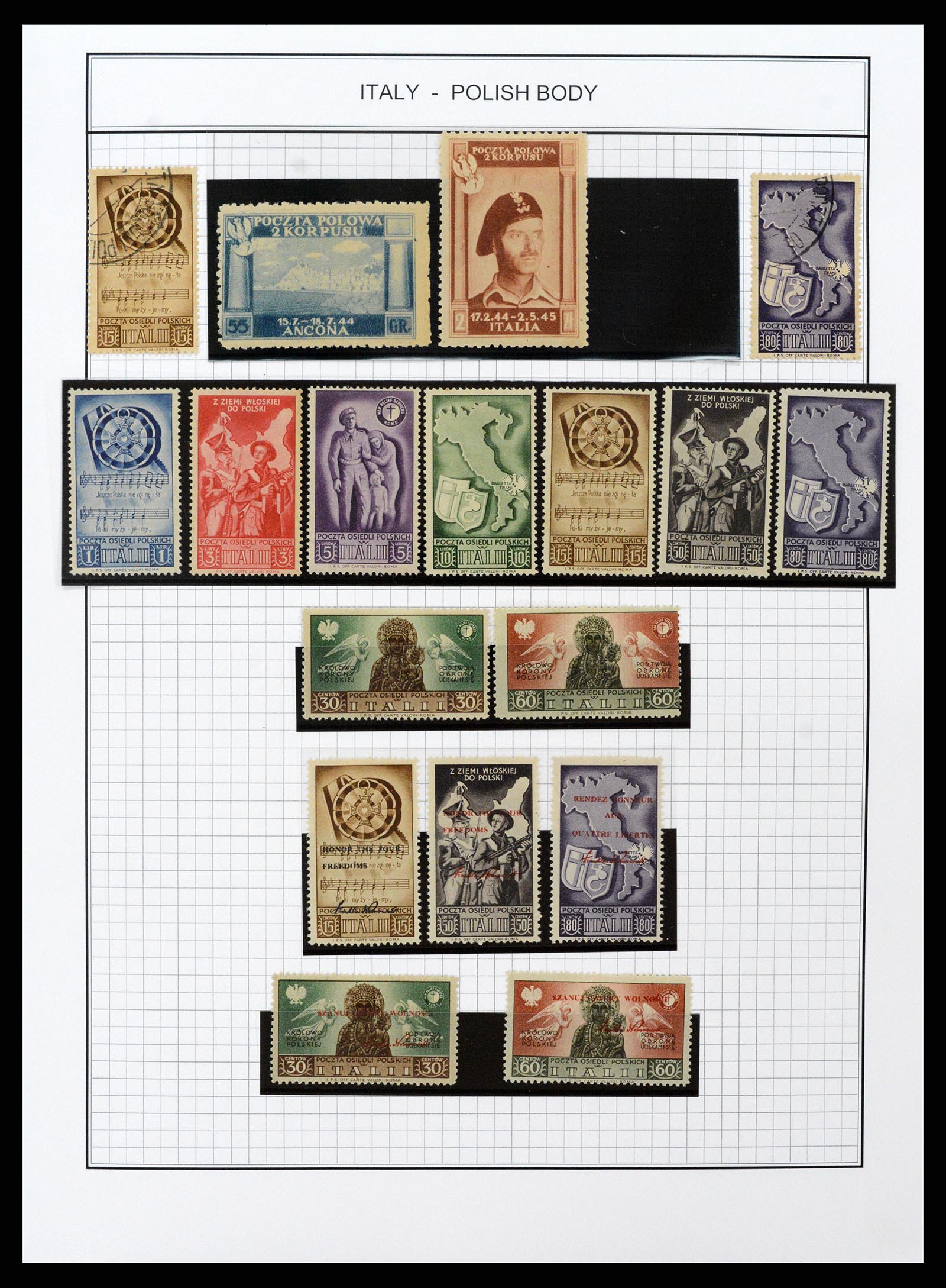 37230 280 - Postzegelverzameling 37230 Italië en gebieden 1862-1990.