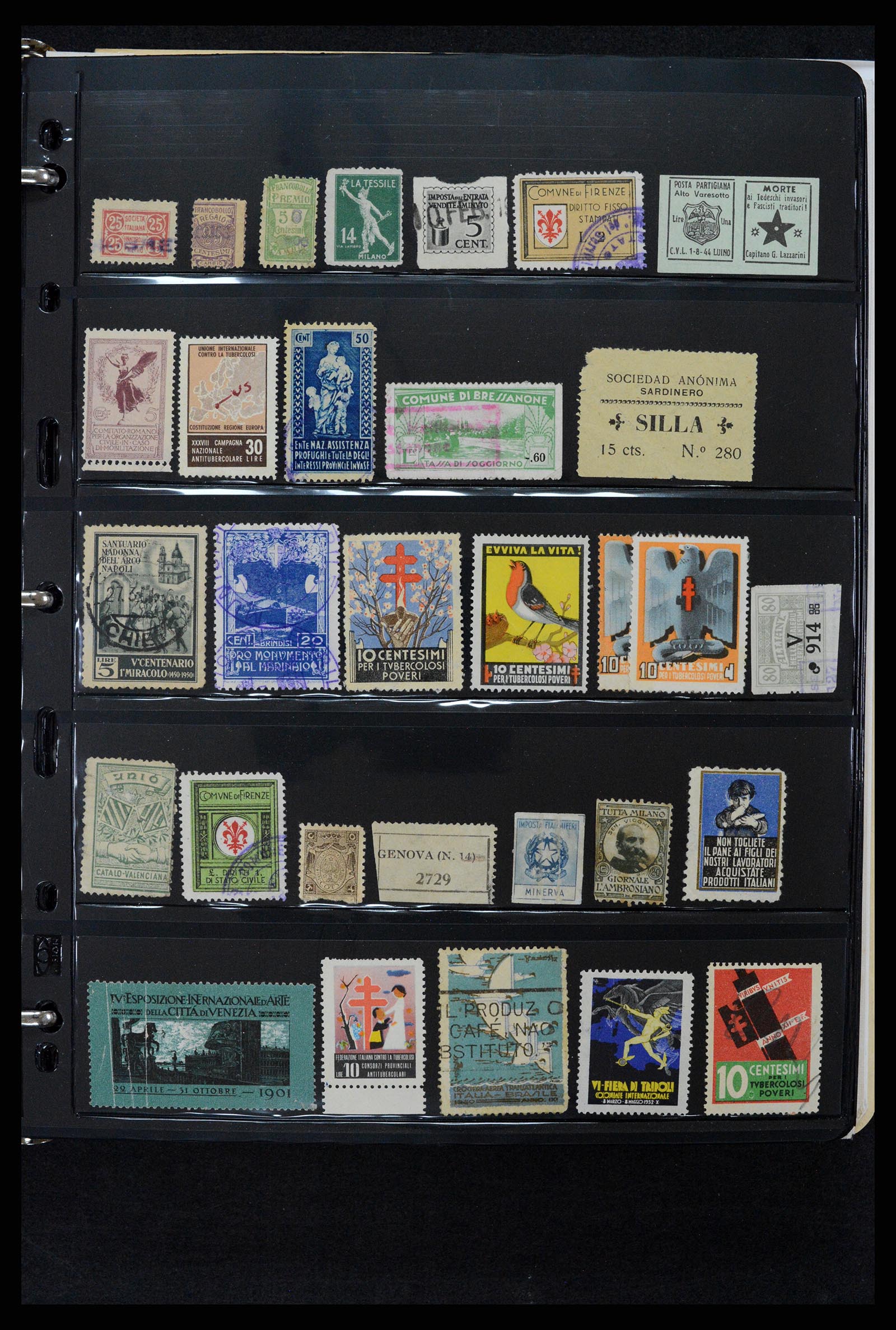 37230 284 - Postzegelverzameling 37230 Italië en gebieden 1862-1990.