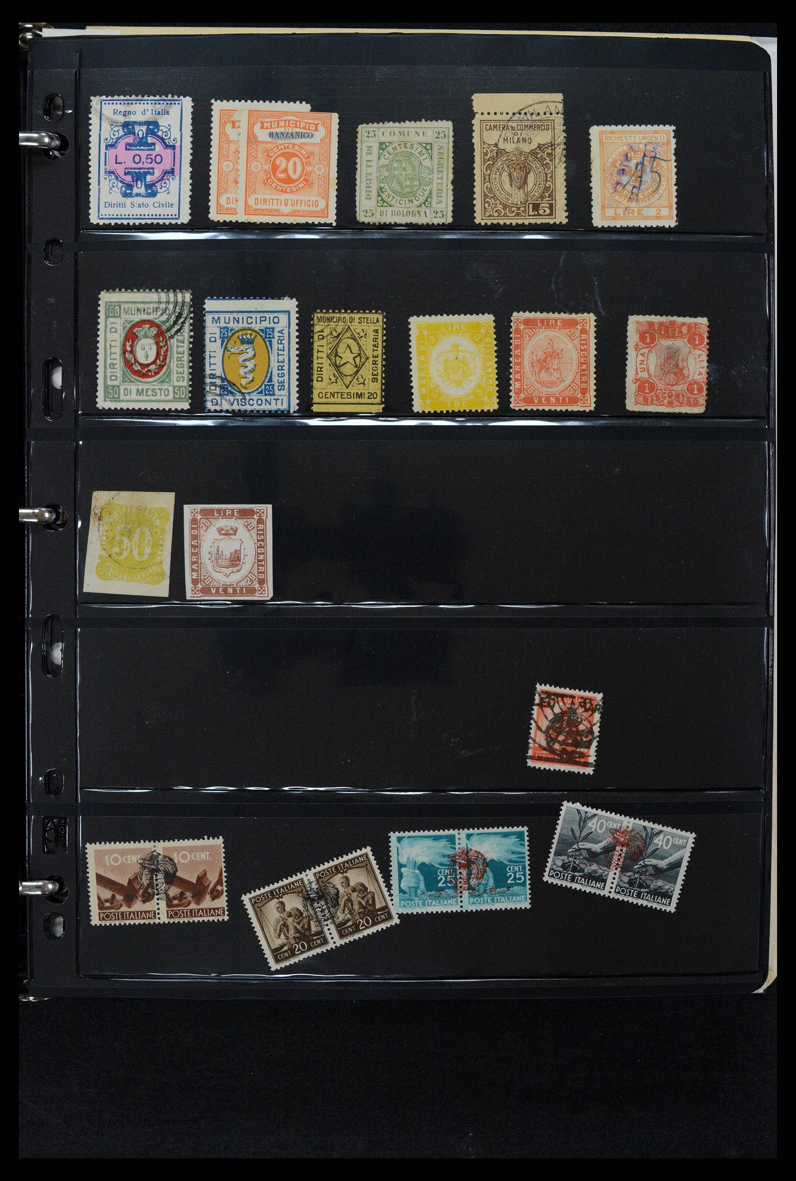 37230 288 - Postzegelverzameling 37230 Italië en gebieden 1862-1990.