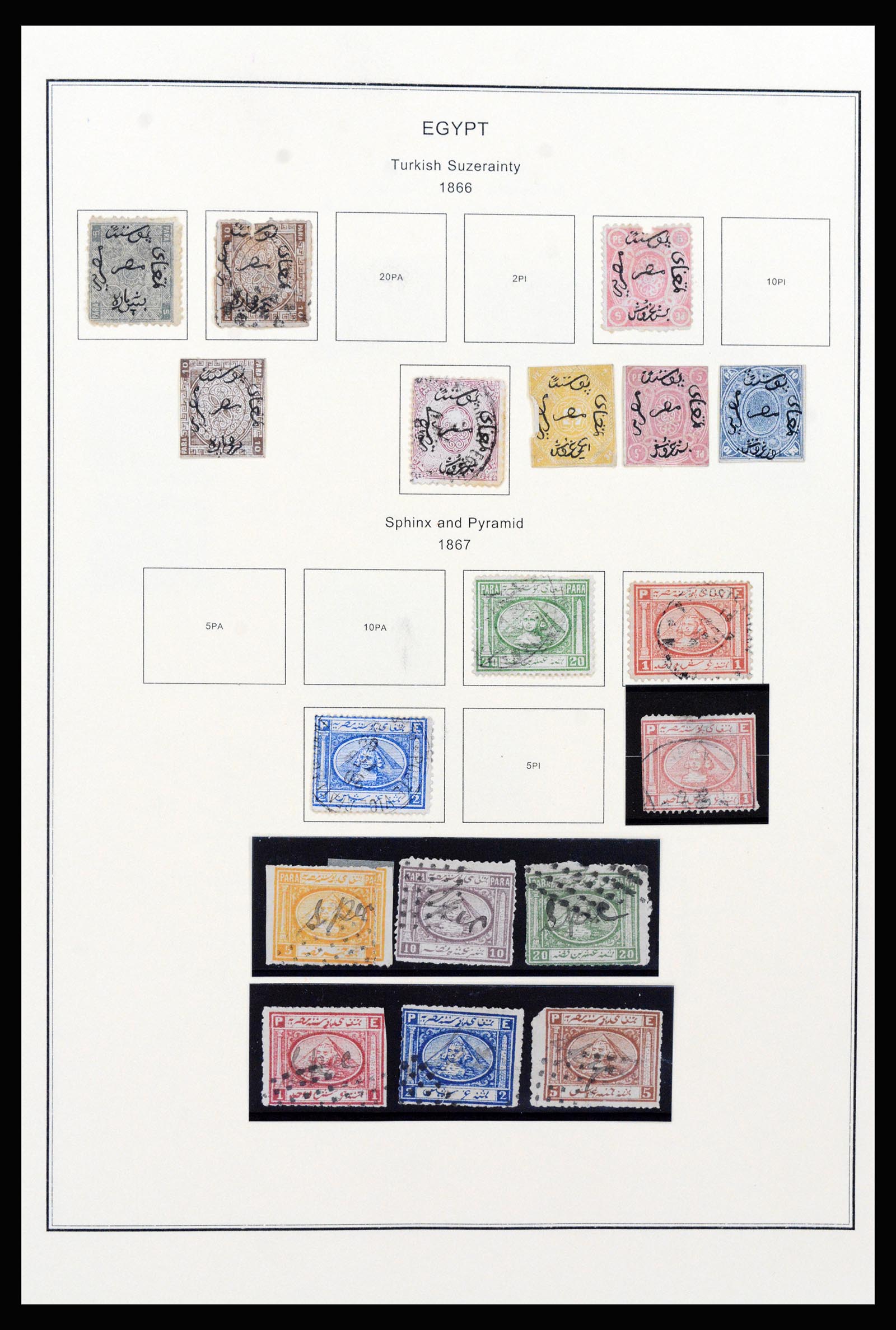 37231 001 - Postzegelverzameling 37231 Egypte 1866-1997.
