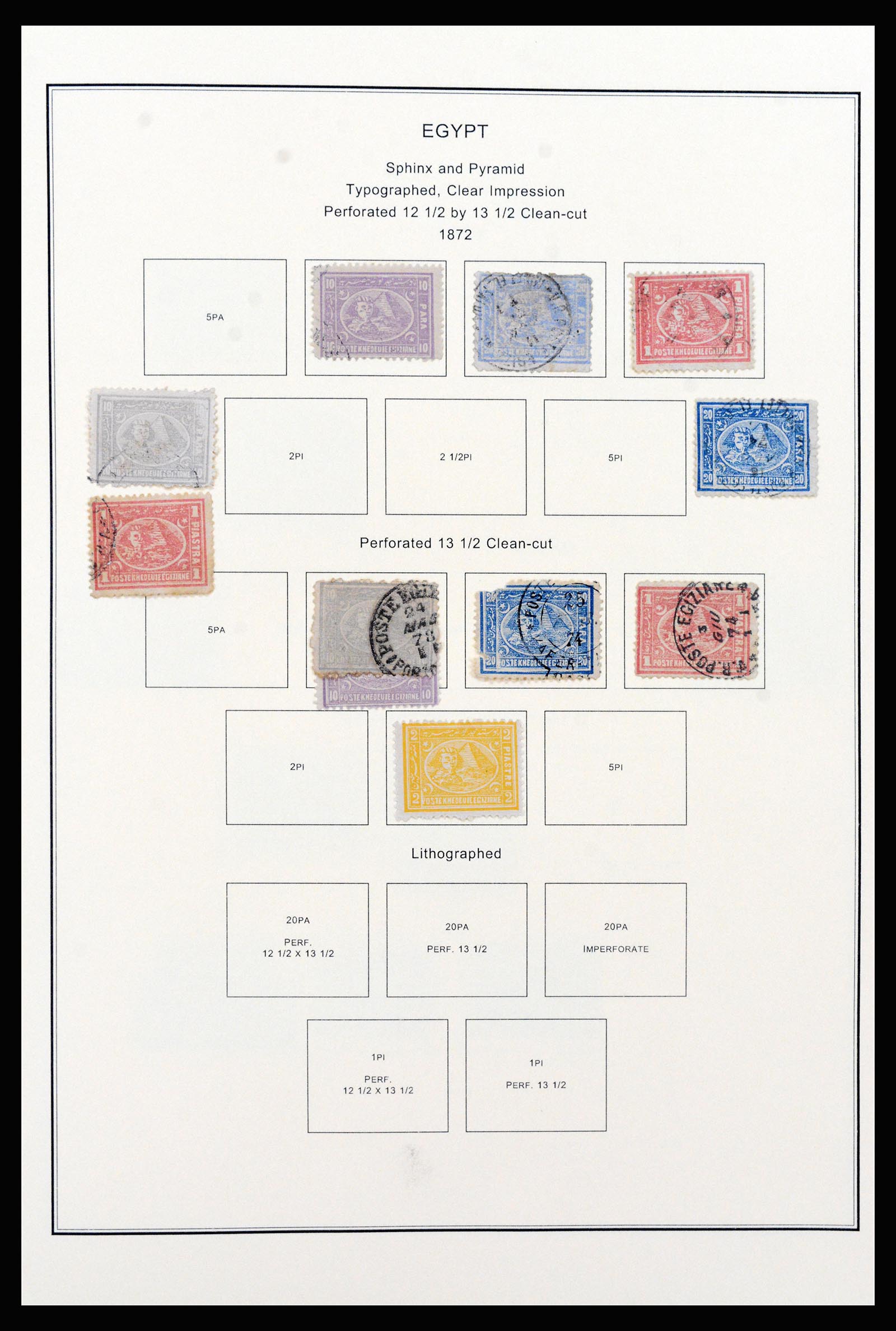 37231 002 - Postzegelverzameling 37231 Egypte 1866-1997.
