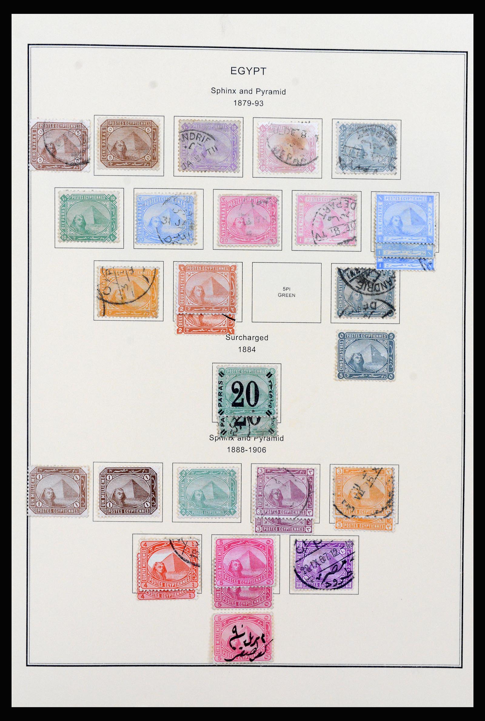 37231 004 - Postzegelverzameling 37231 Egypte 1866-1997.
