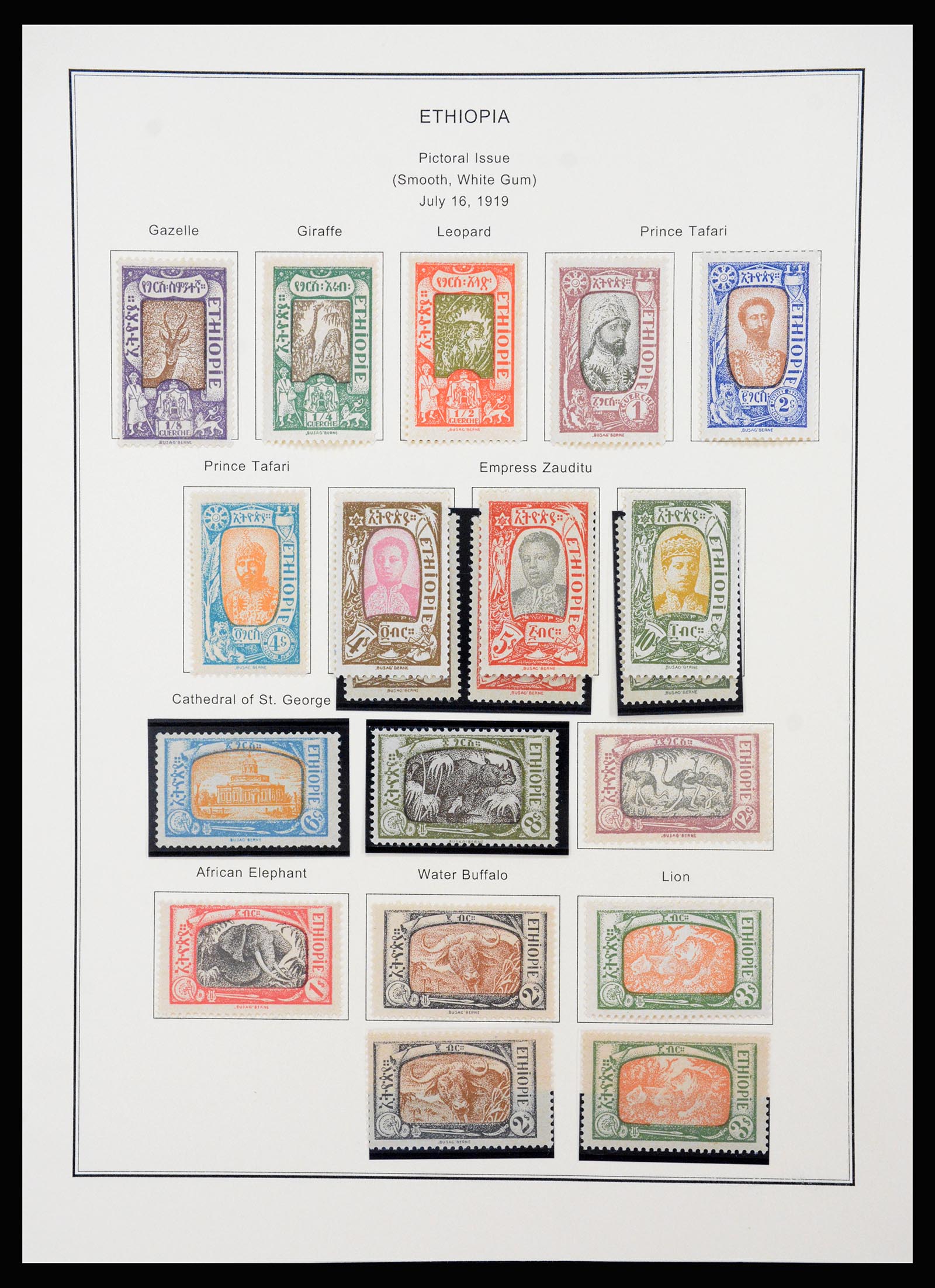 37232 005 - Postzegelverzameling 37232 Ethiopië 1894-1980.