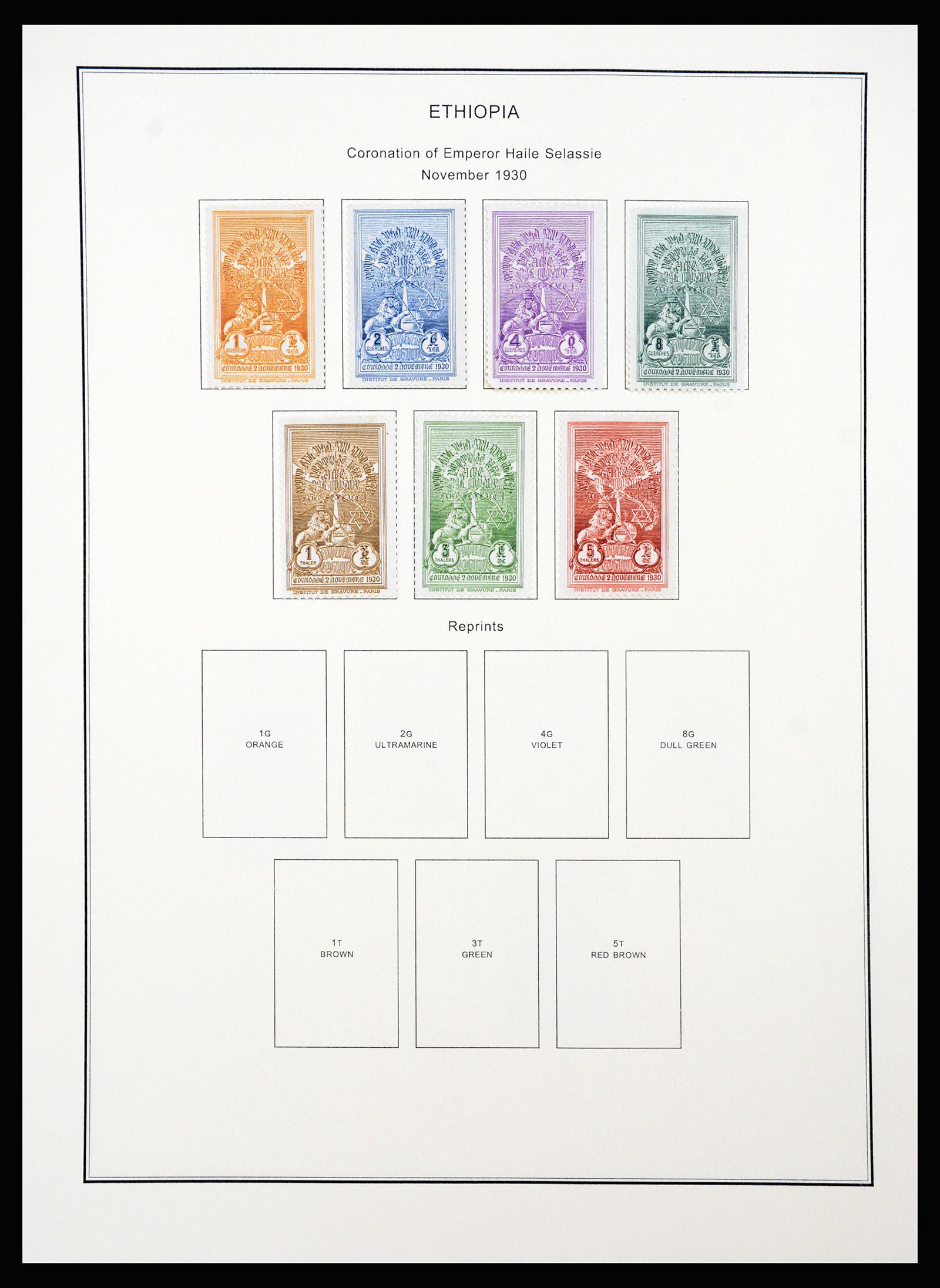 37232 012 - Postzegelverzameling 37232 Ethiopië 1894-1980.