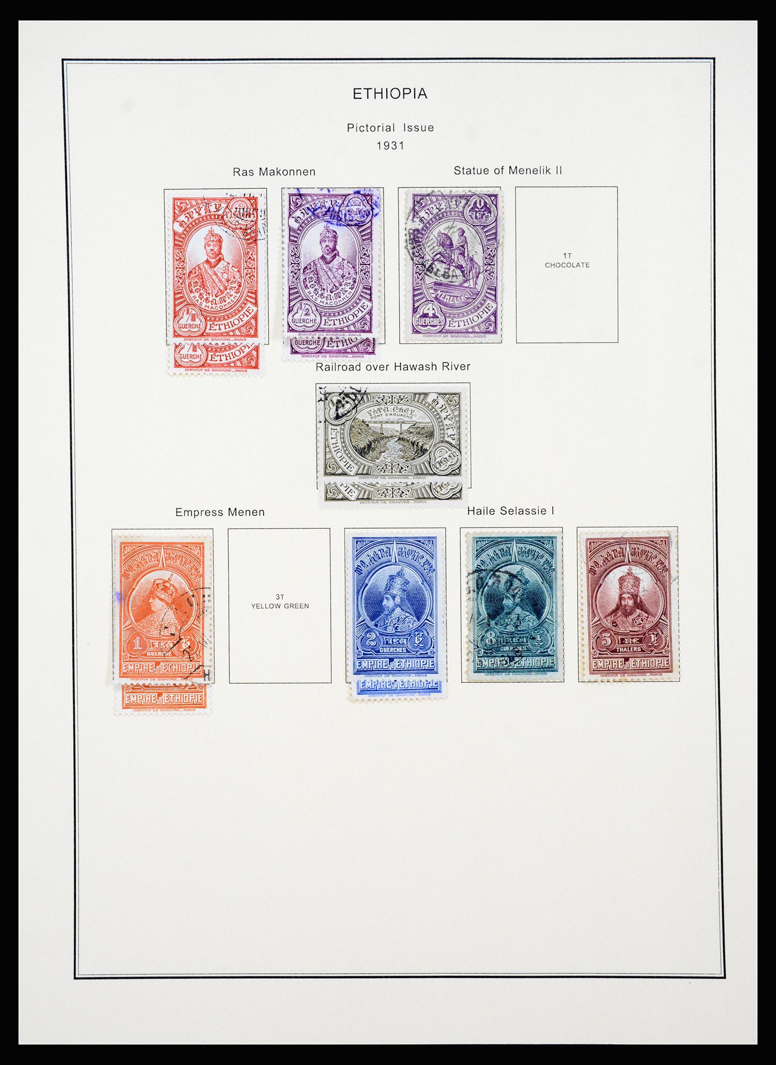 37232 014 - Postzegelverzameling 37232 Ethiopië 1894-1980.