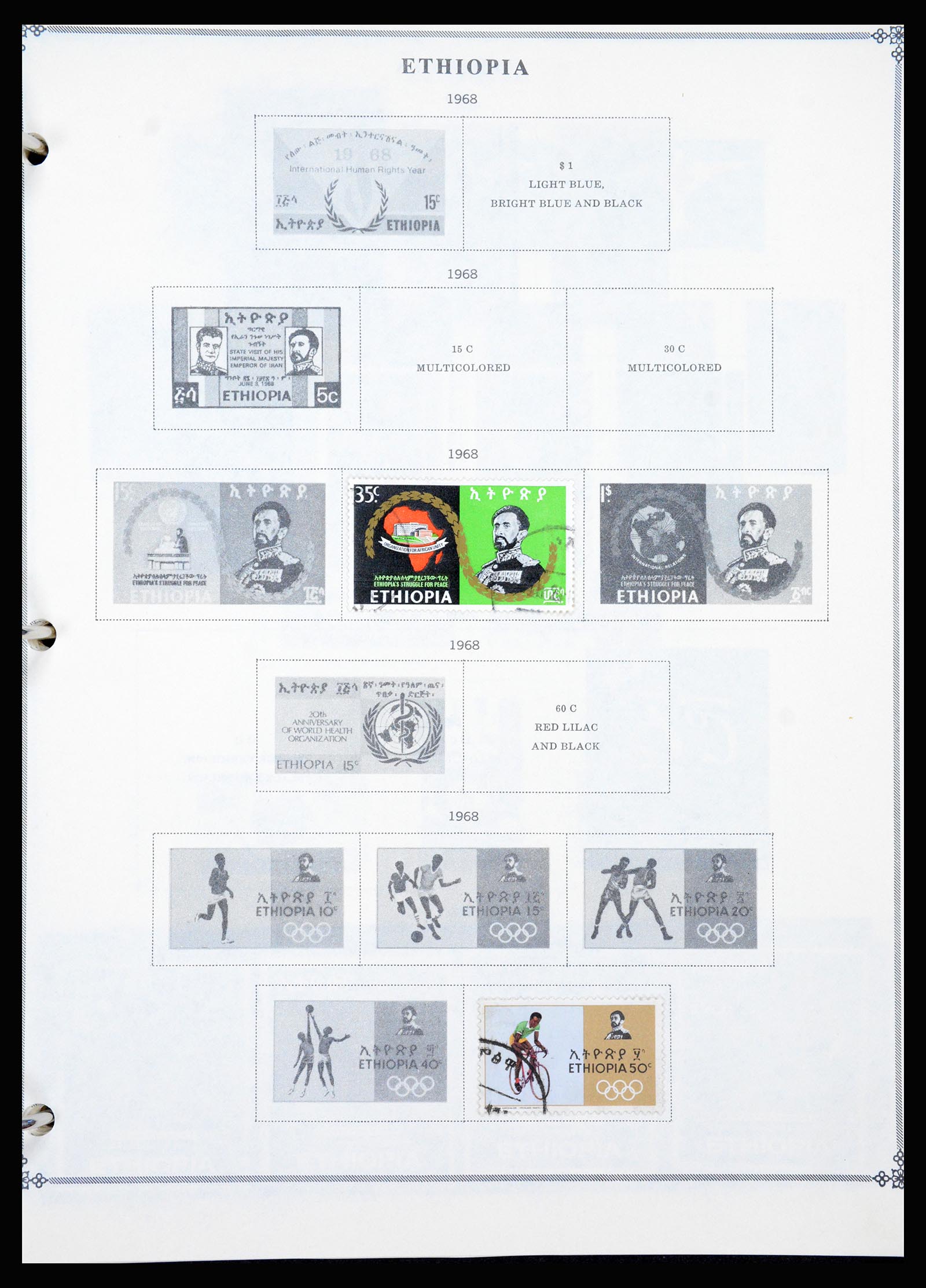 37232 033 - Postzegelverzameling 37232 Ethiopië 1894-1980.