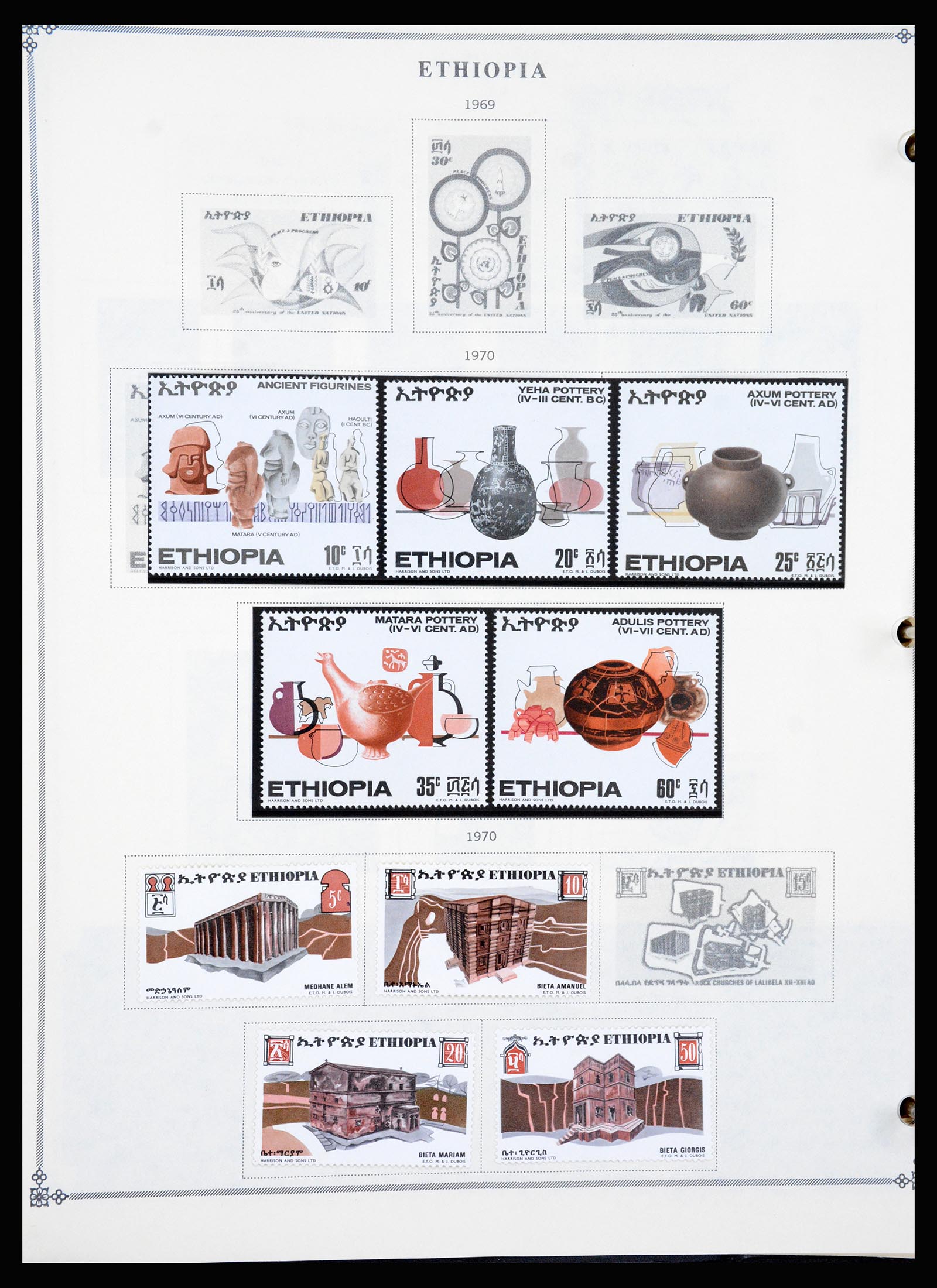 37232 036 - Postzegelverzameling 37232 Ethiopië 1894-1980.