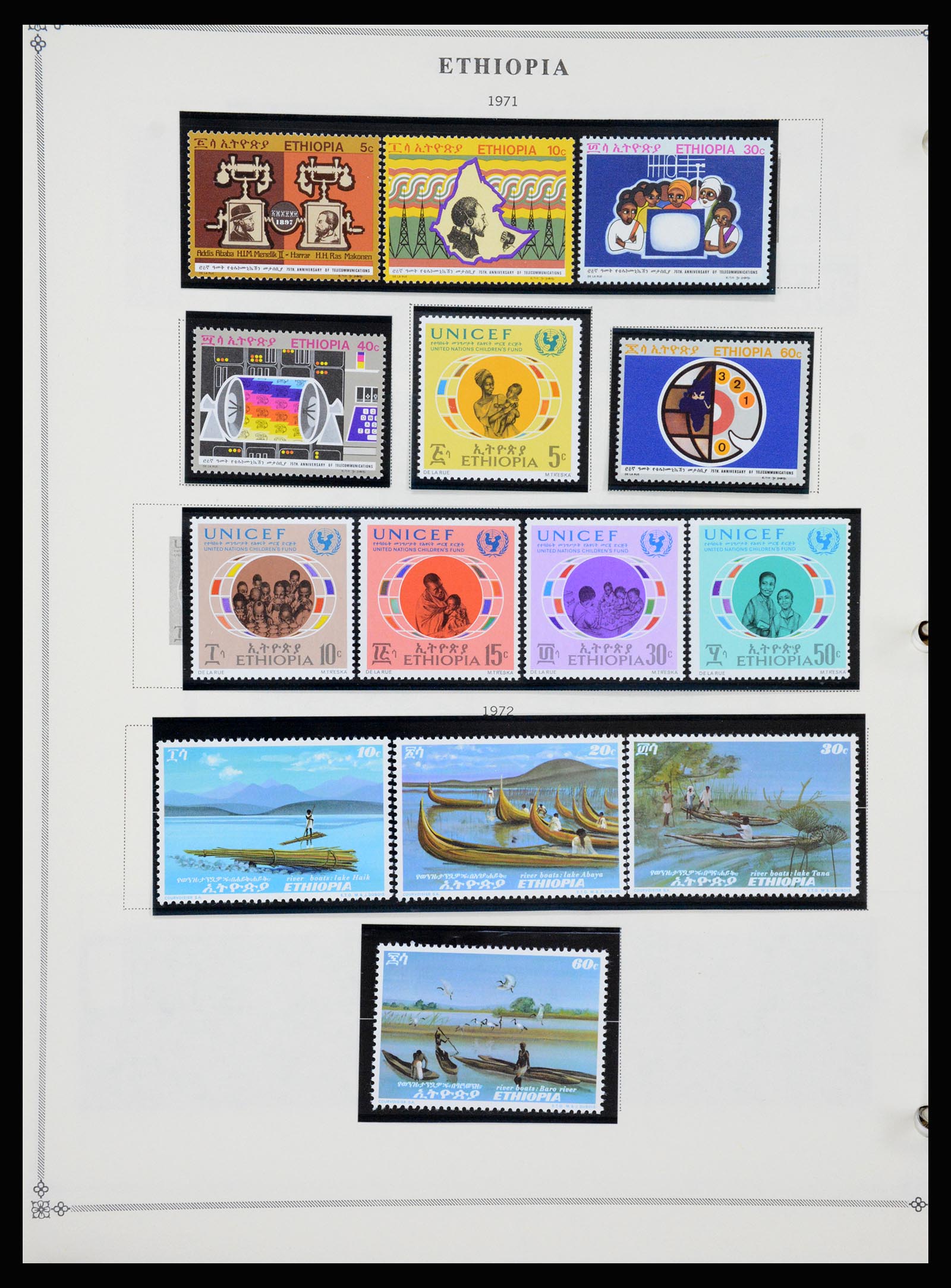 37232 039 - Postzegelverzameling 37232 Ethiopië 1894-1980.